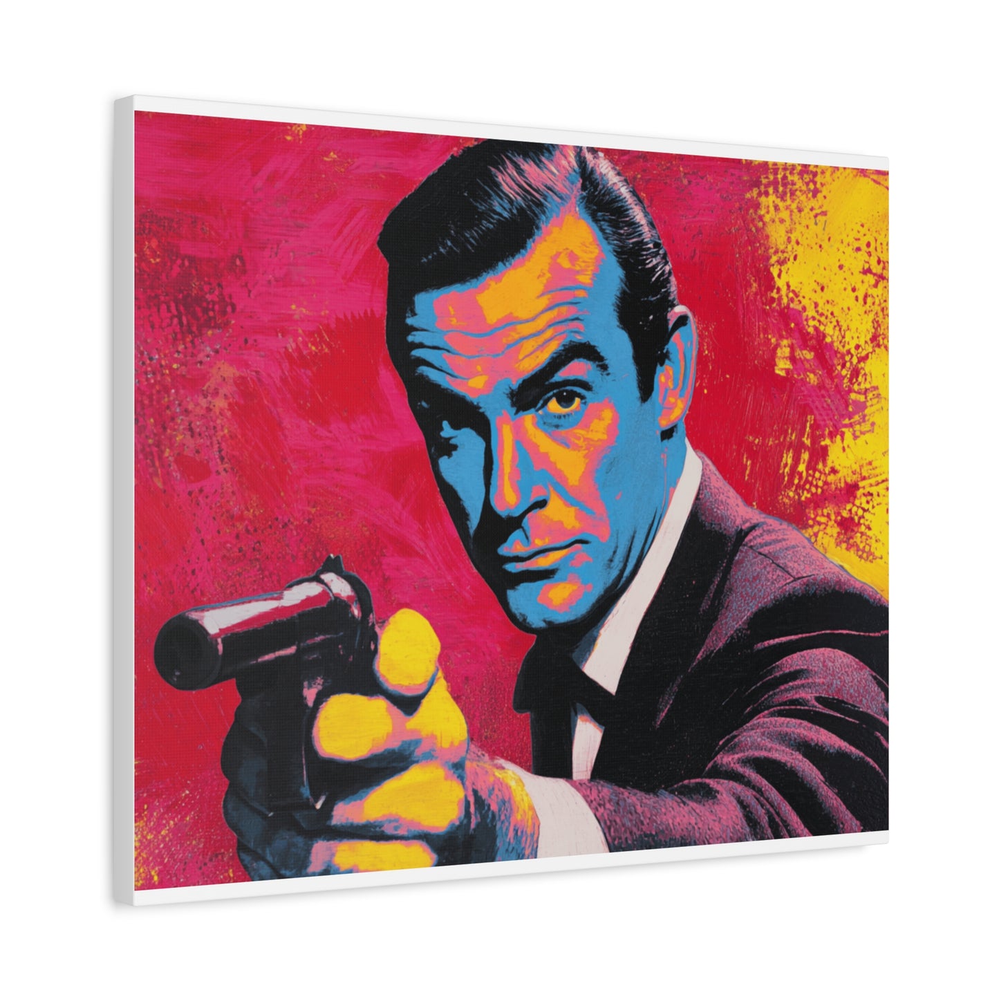 Vibrant Retro Canvas Art, Pop Culture Wall Decor, 60s Inspired Artwork, Unique Gift for Movie Lovers, Home Decoration