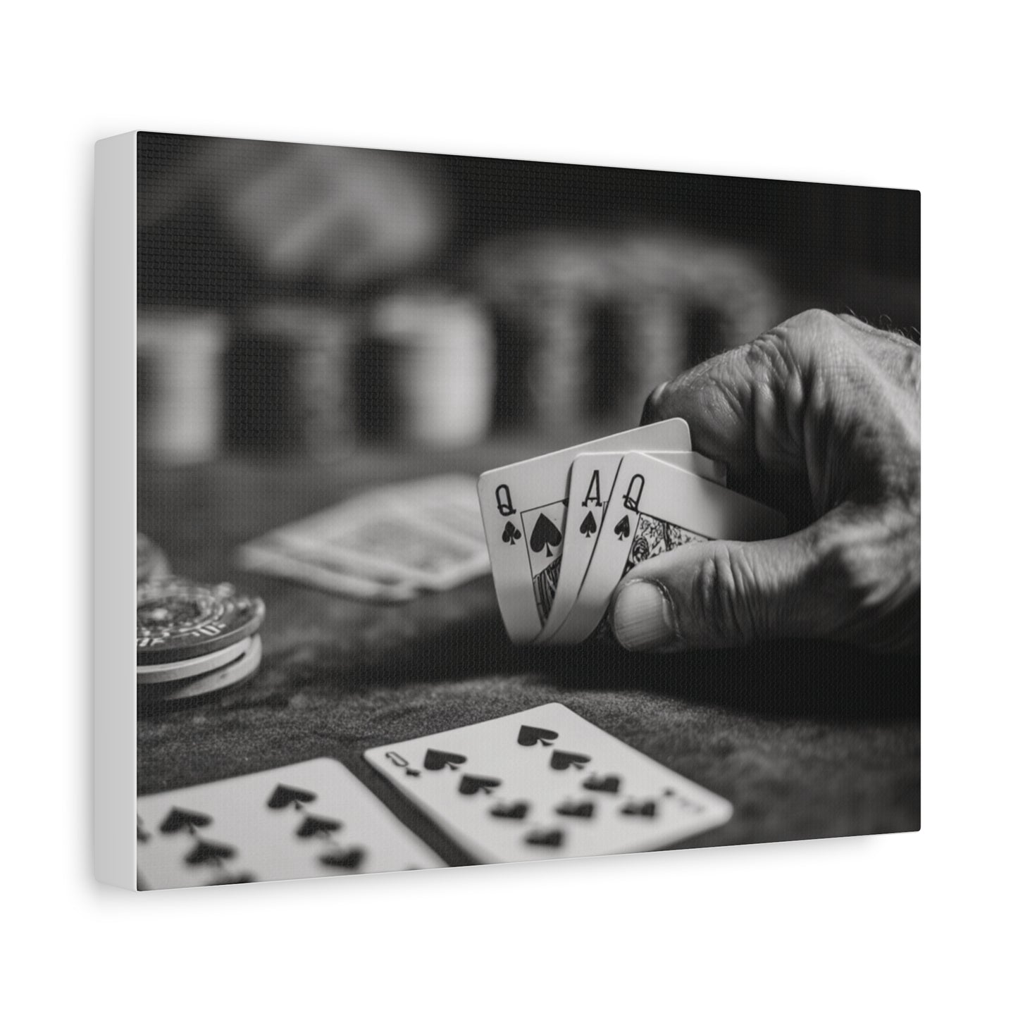 Poker Player Canvas Wall Art