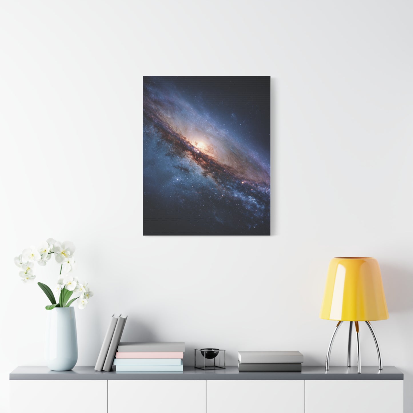 Galaxy Wall Art, Stretched Canvas Print, Cosmic Decor, Space Art, Home Gallery