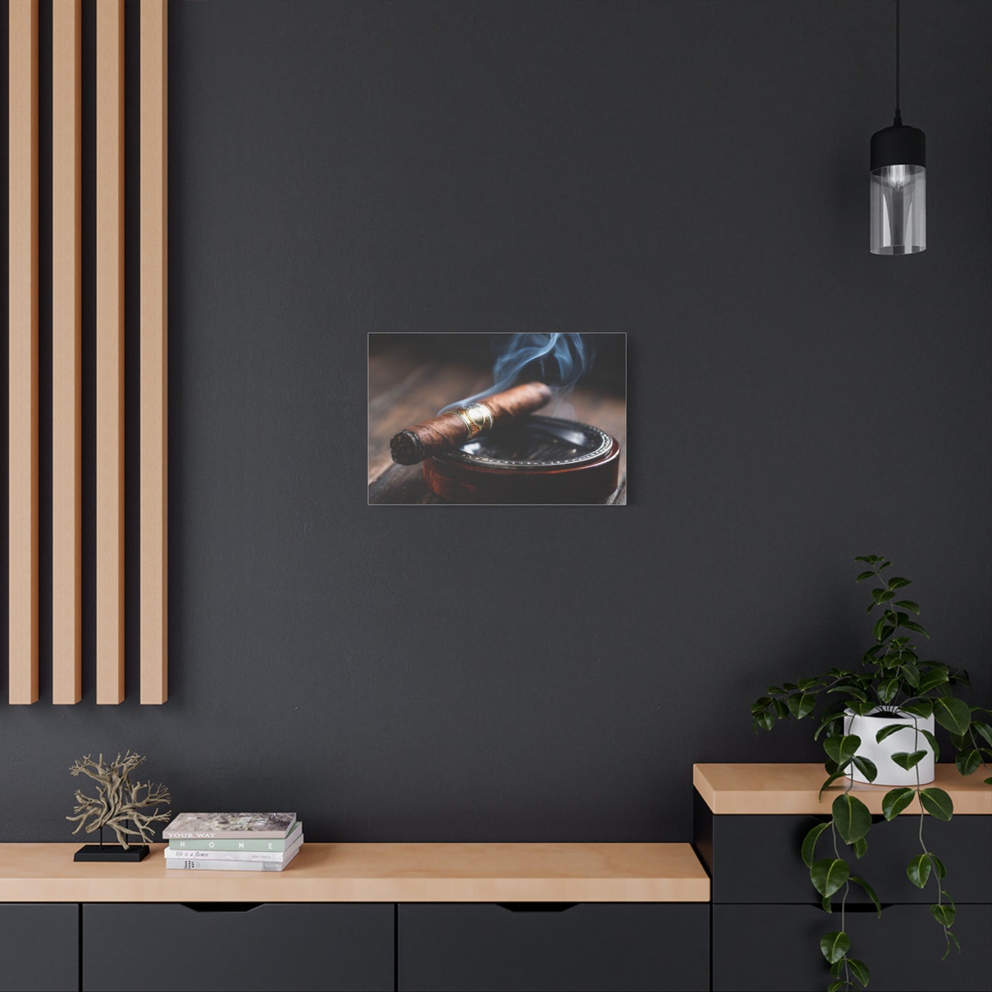 Cigar Smoke Wall Art Canvas