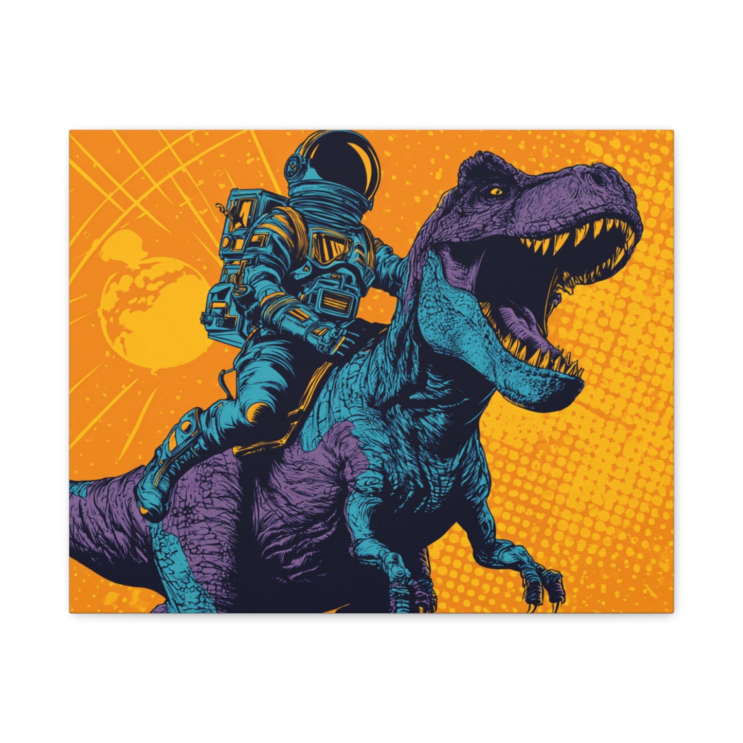 Canvas Print - Pop Art Dinosaur