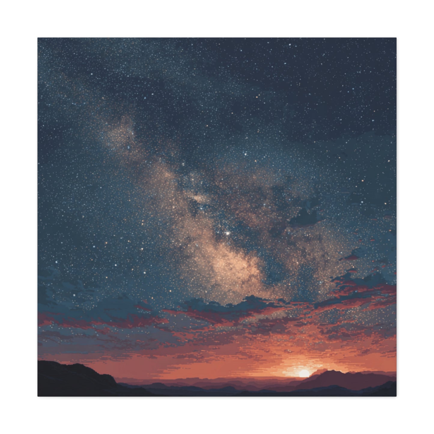 Celestial Canvas Art, Starry Night Decor, Universe Wall Art, Galaxy Home Decor, Space Lovers Gift, Inspirational Wall Decor