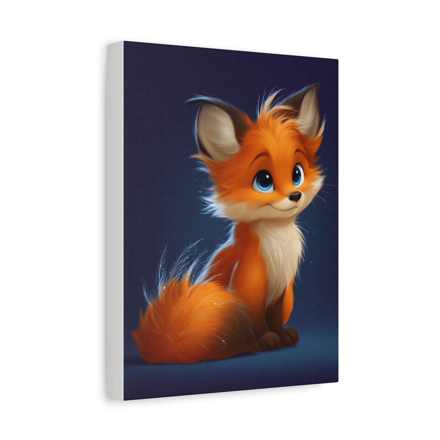 Whimsical Fox Canvas Art Print, Cute Wall Decor, Animal Lover Gift, Children's Room Decor, Nursery Wall Art, Fox Artwork