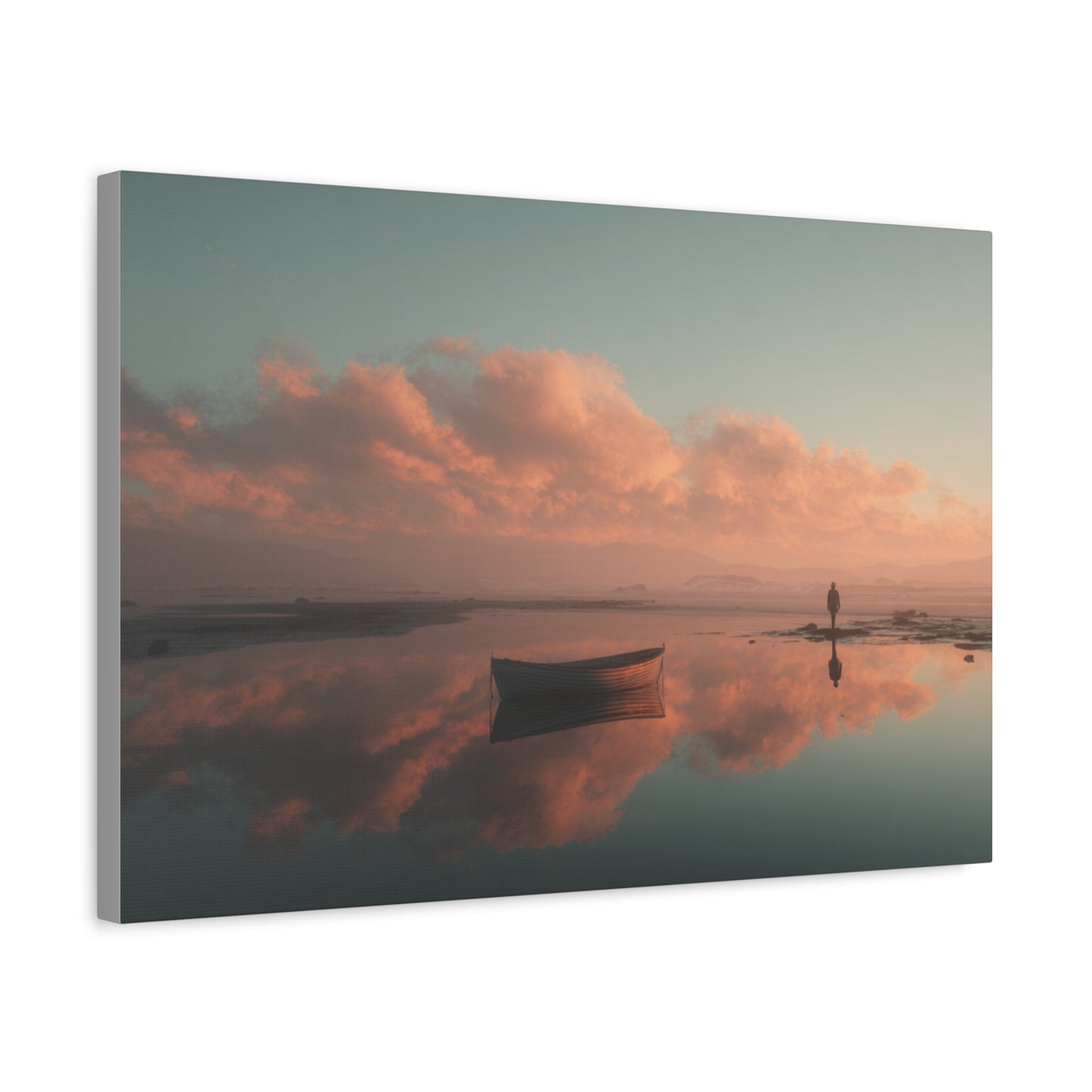 Serene Landscape Canvas Art Print, Coastal Decor, Home Bedroom Wall Art, Inspirational Wall Décor, Gift for Nature Lovers