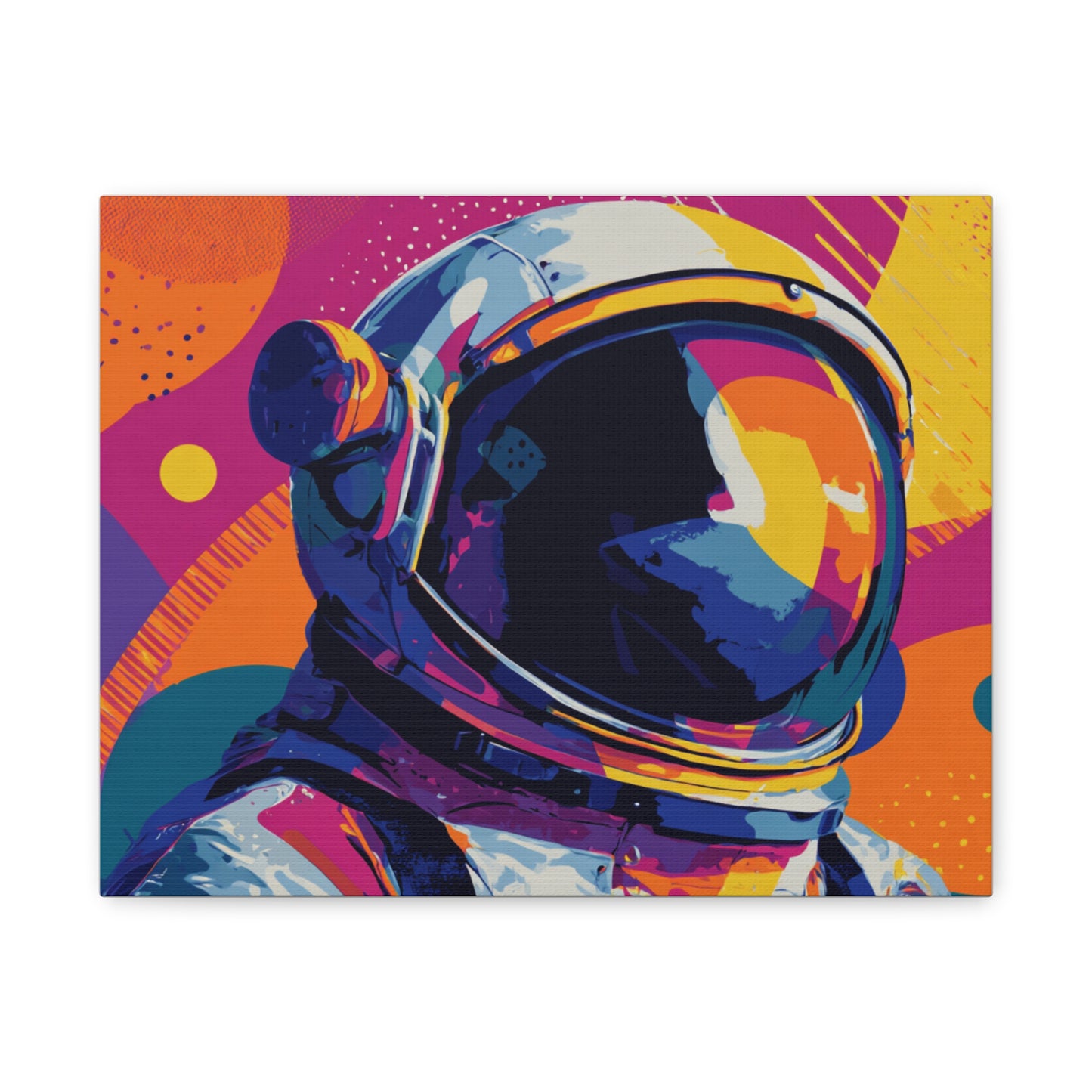 Canvas Print - Vibrant Astronaut Pop Art