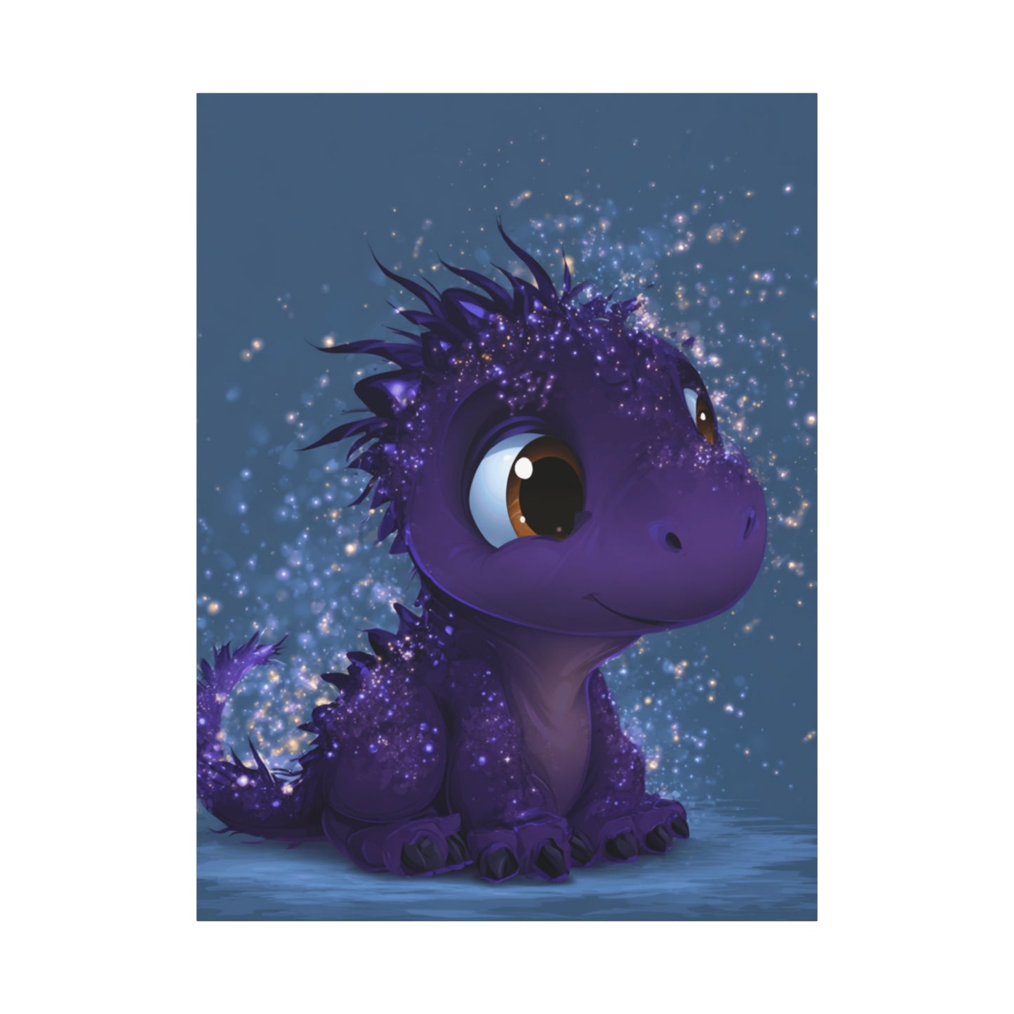 Whimsical Dragon Canvas Art, Cute Nursery Decor, Fantasy Wall Decor, Kids Room Art, Magical Home Gift, Birthday Gift
