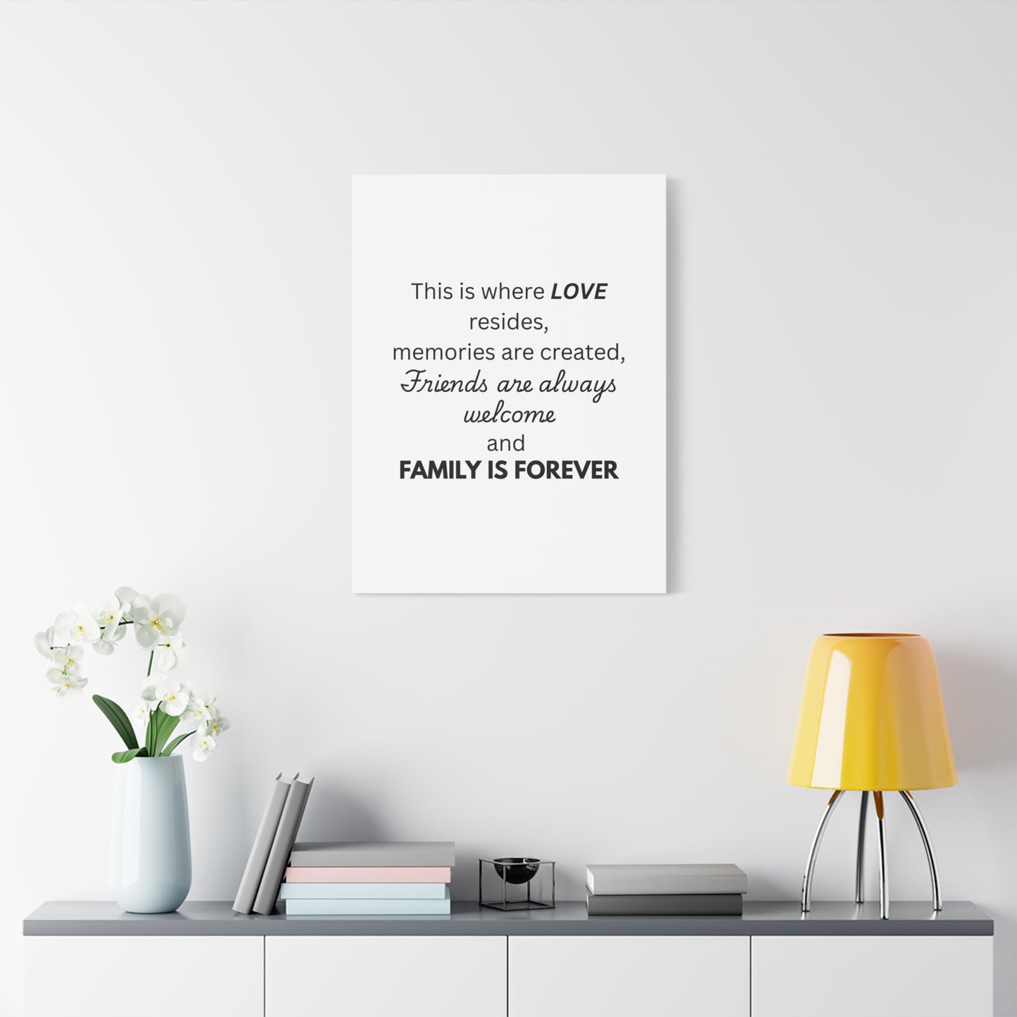 Love Family Canvas Artwork