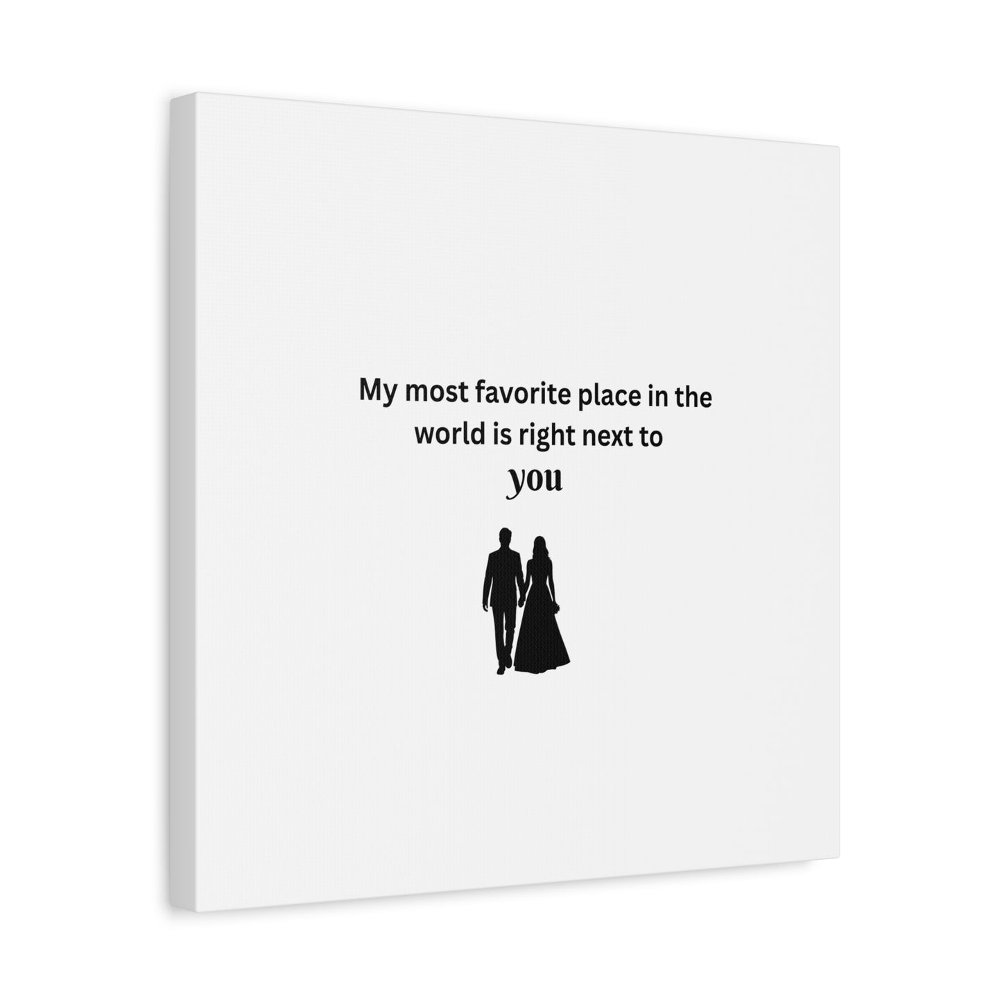 Romantic Wall Art, Perfect for Couples' Home Decor, Anniversary Gift, Relationship Gift, Love Quote Canvas
