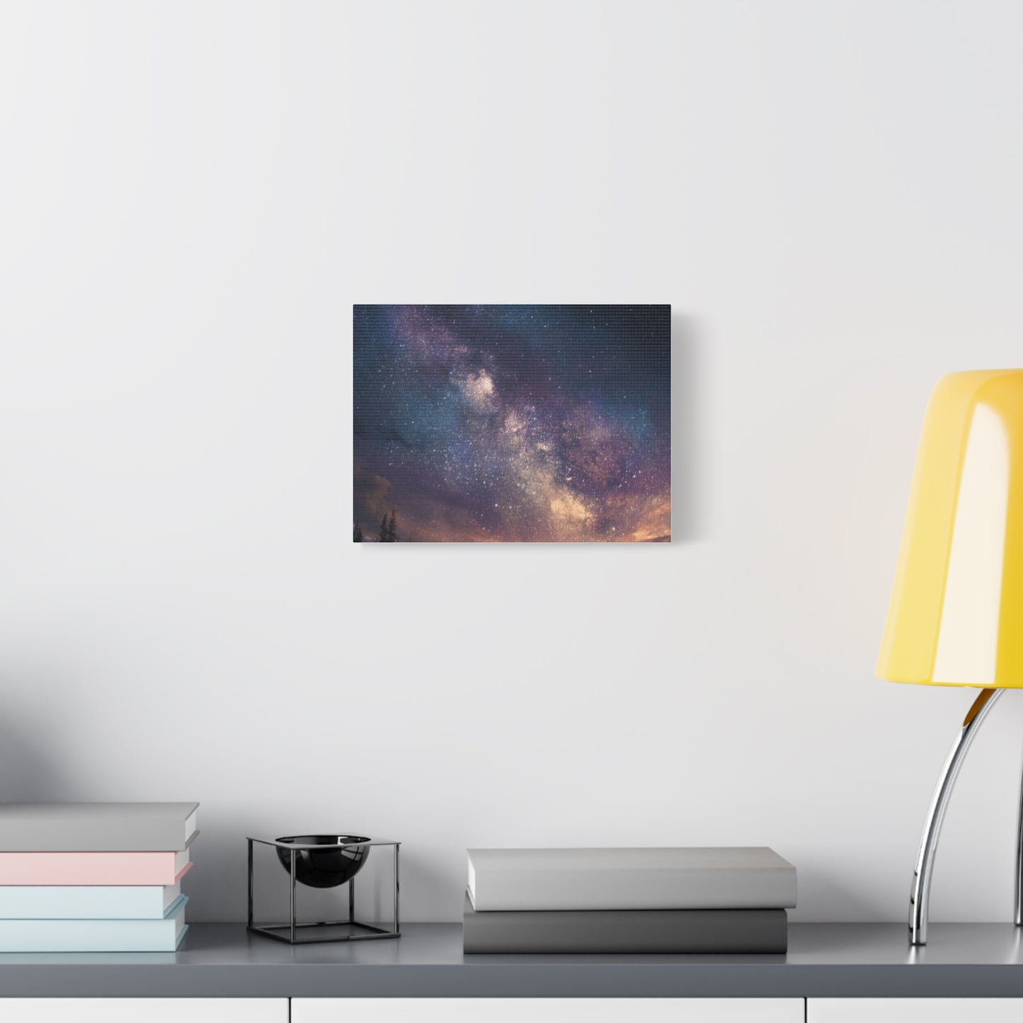 Galactic Night Matte Canvas Print, Cosmic Wall Art for Home Decor, Celestial Decor, Starry Night Art, Space Lover Gift, Bedroom Wall Art