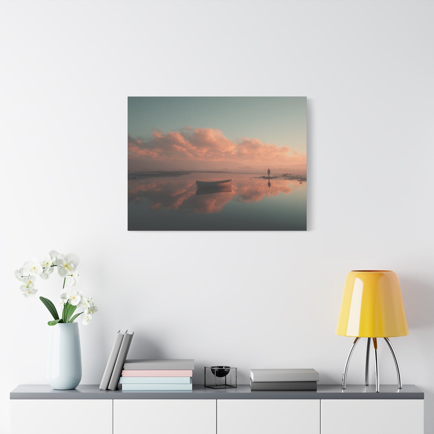 Serene Landscape Canvas Art Print, Coastal Decor, Home Bedroom Wall Art, Inspirational Wall Décor, Gift for Nature Lovers