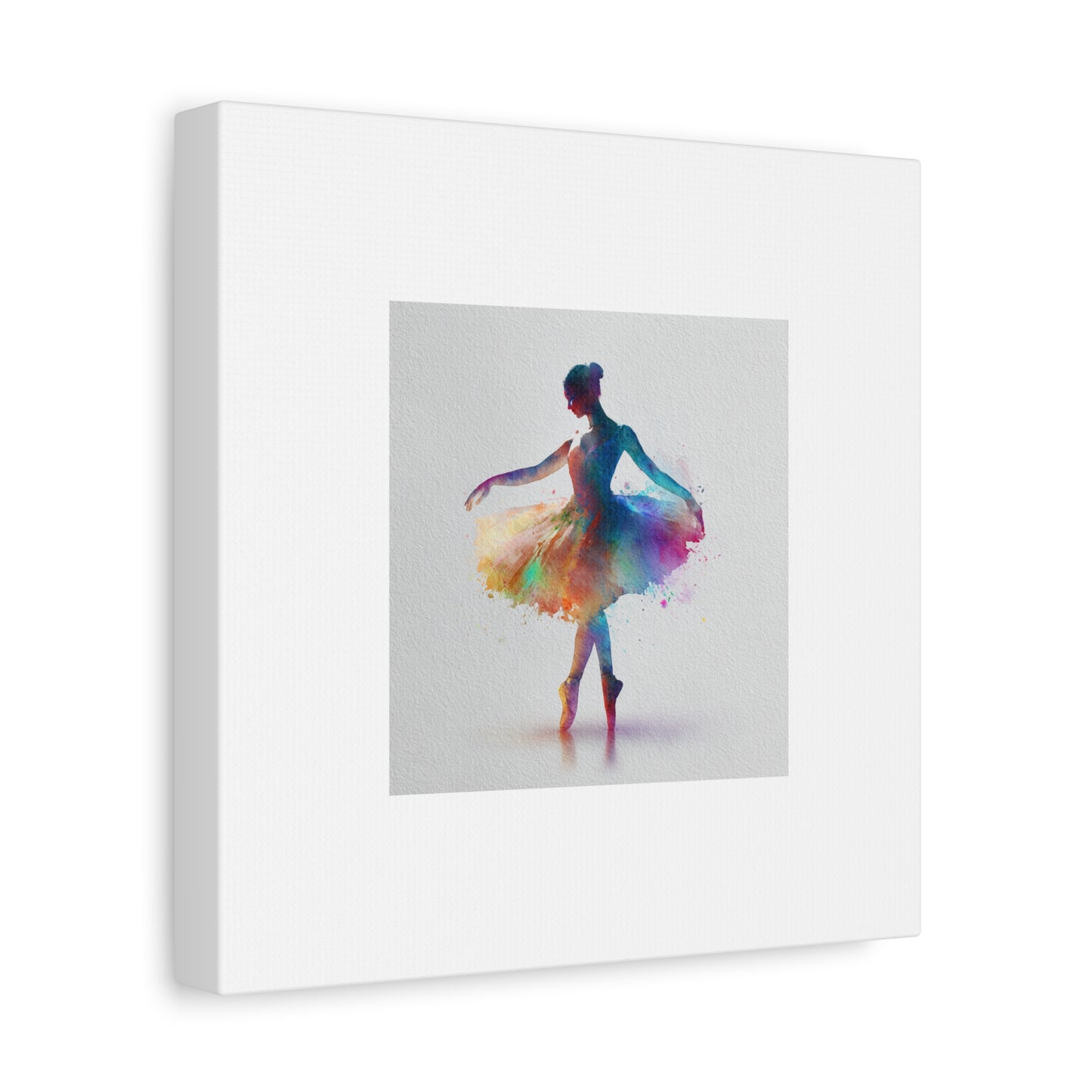 Canvas Print - Beautiful Ballerina with Color Splash - Perfect for a Little Dancer's Room