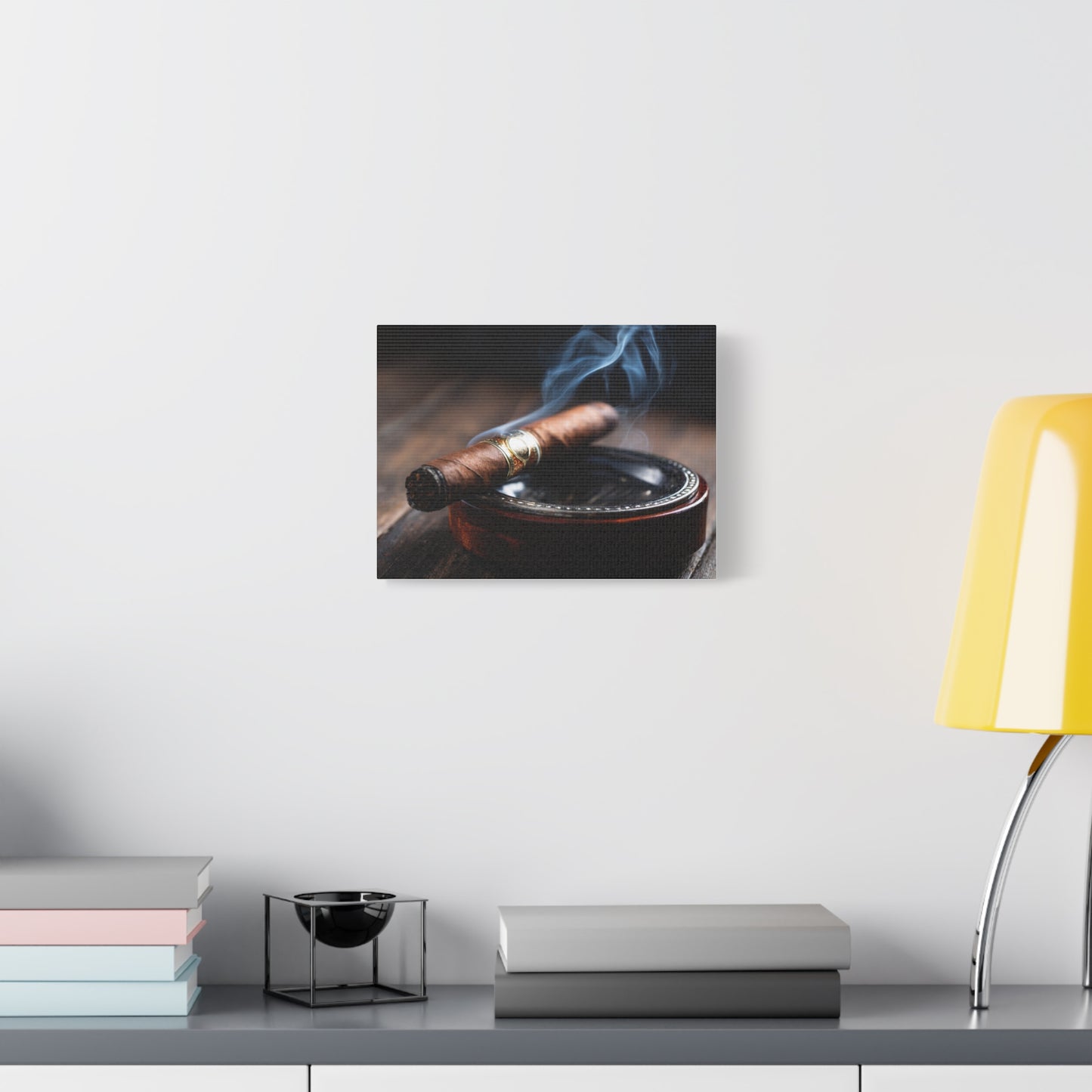 Cigar Smoke Wall Art Canvas