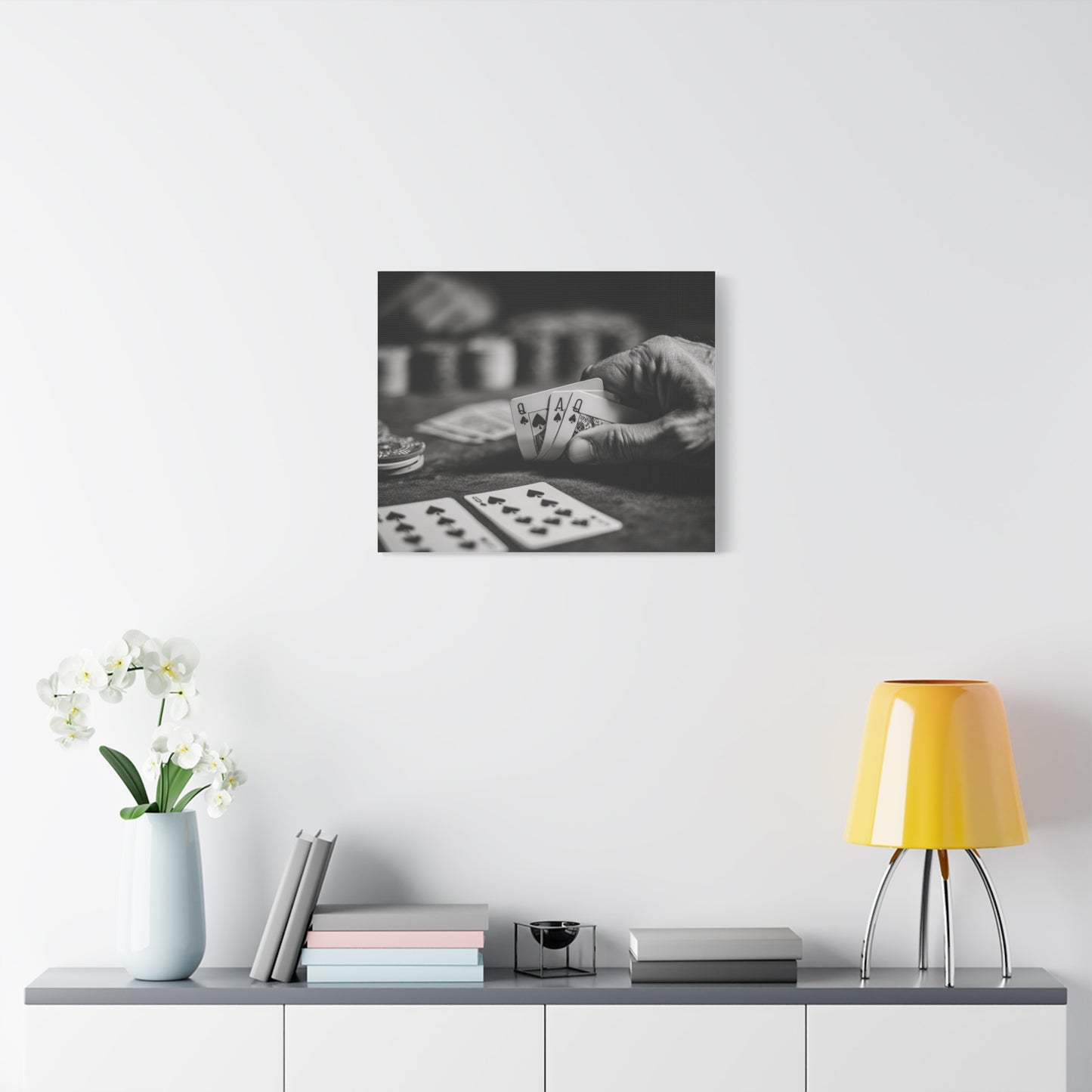 Poker Player Canvas Wall Art