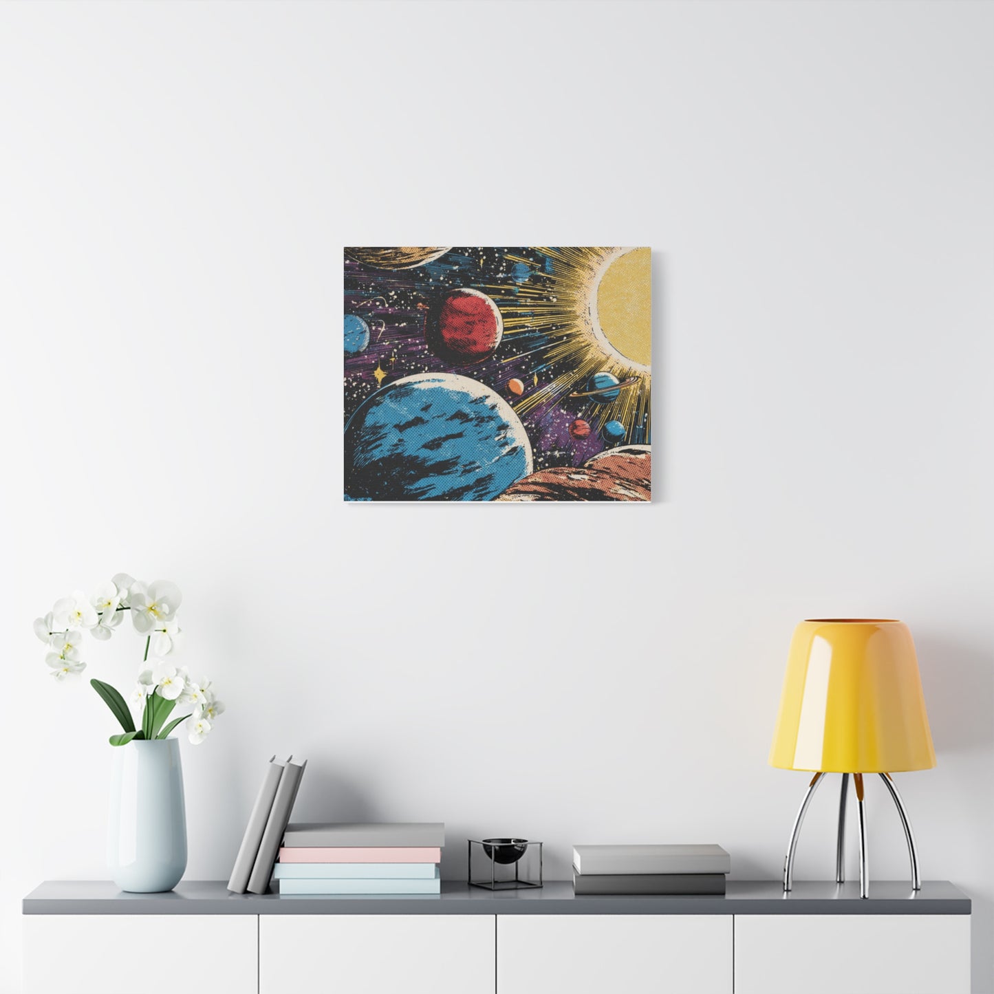 Canvas Print - Comic Book Style Planets