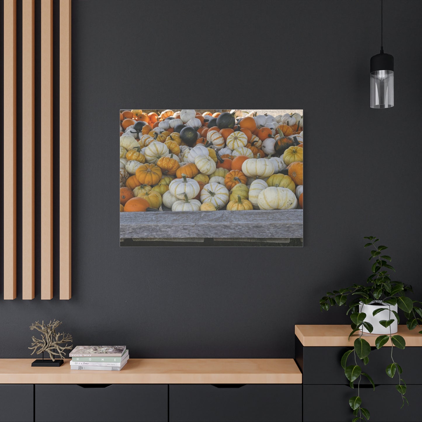 Autumn Pumpkin Canvas Wall Art