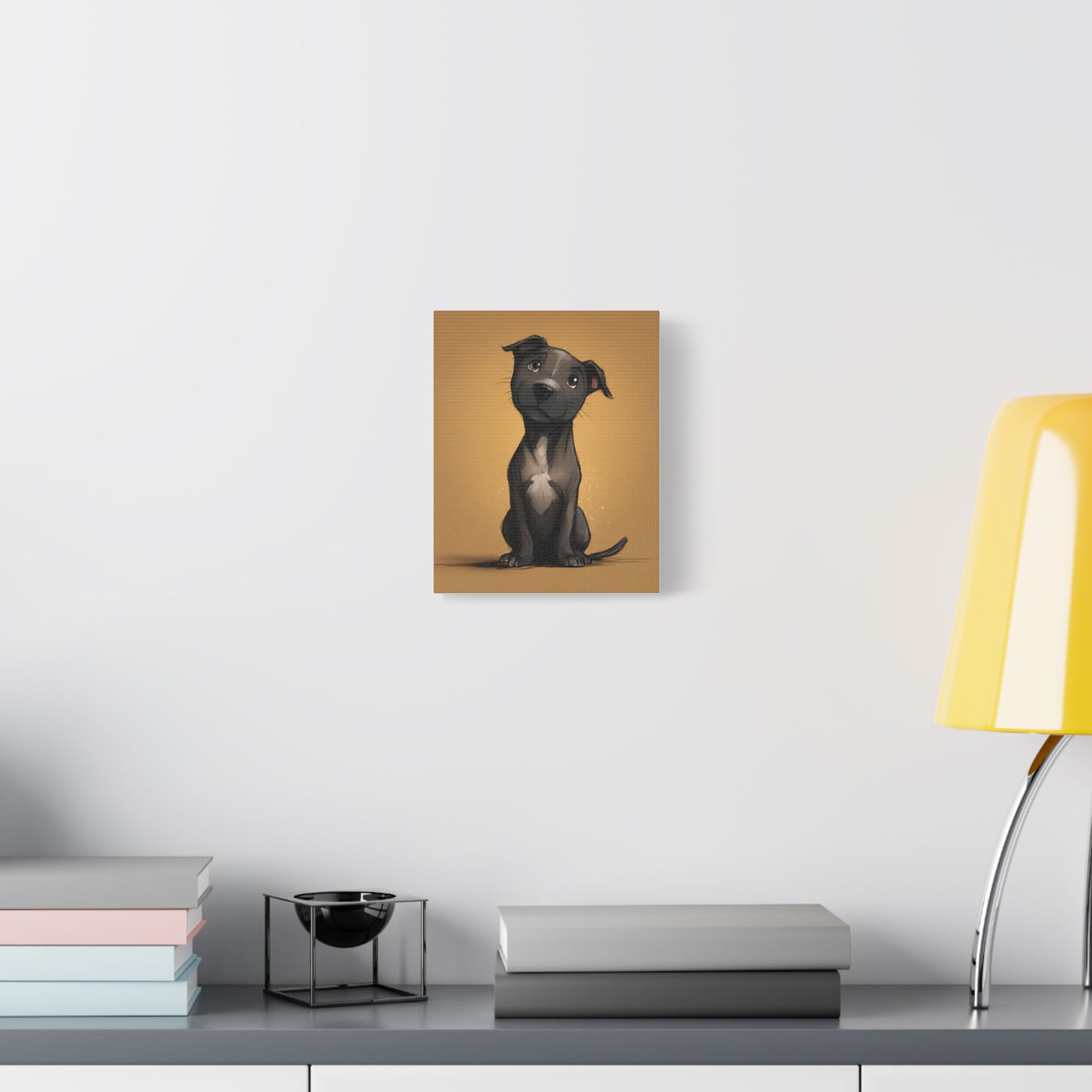 Adorable Dog Art Canvas Print, Perfect for Pet Lovers, Home Décor, Dog Memory, Gift for Animal Lovers, Unique Wall Art