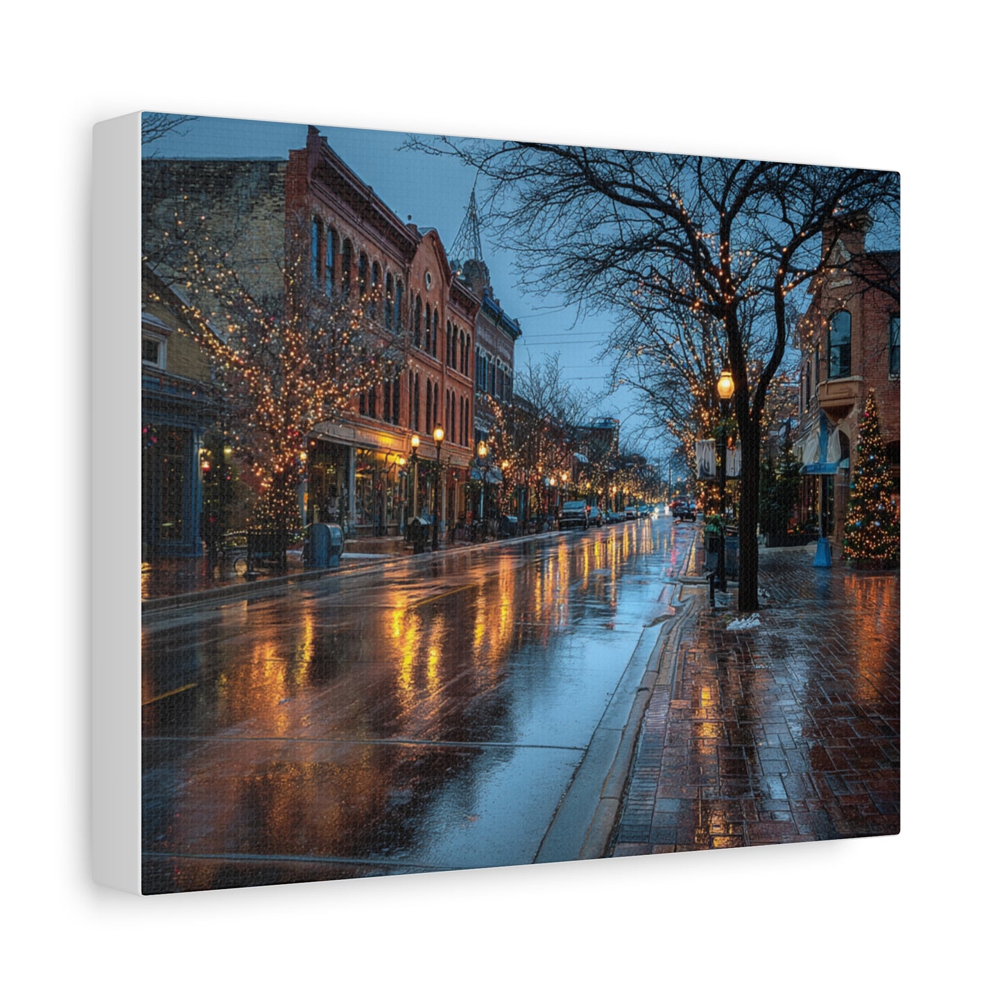 Canvas Print Winter Scene Holland Michigan Christmas