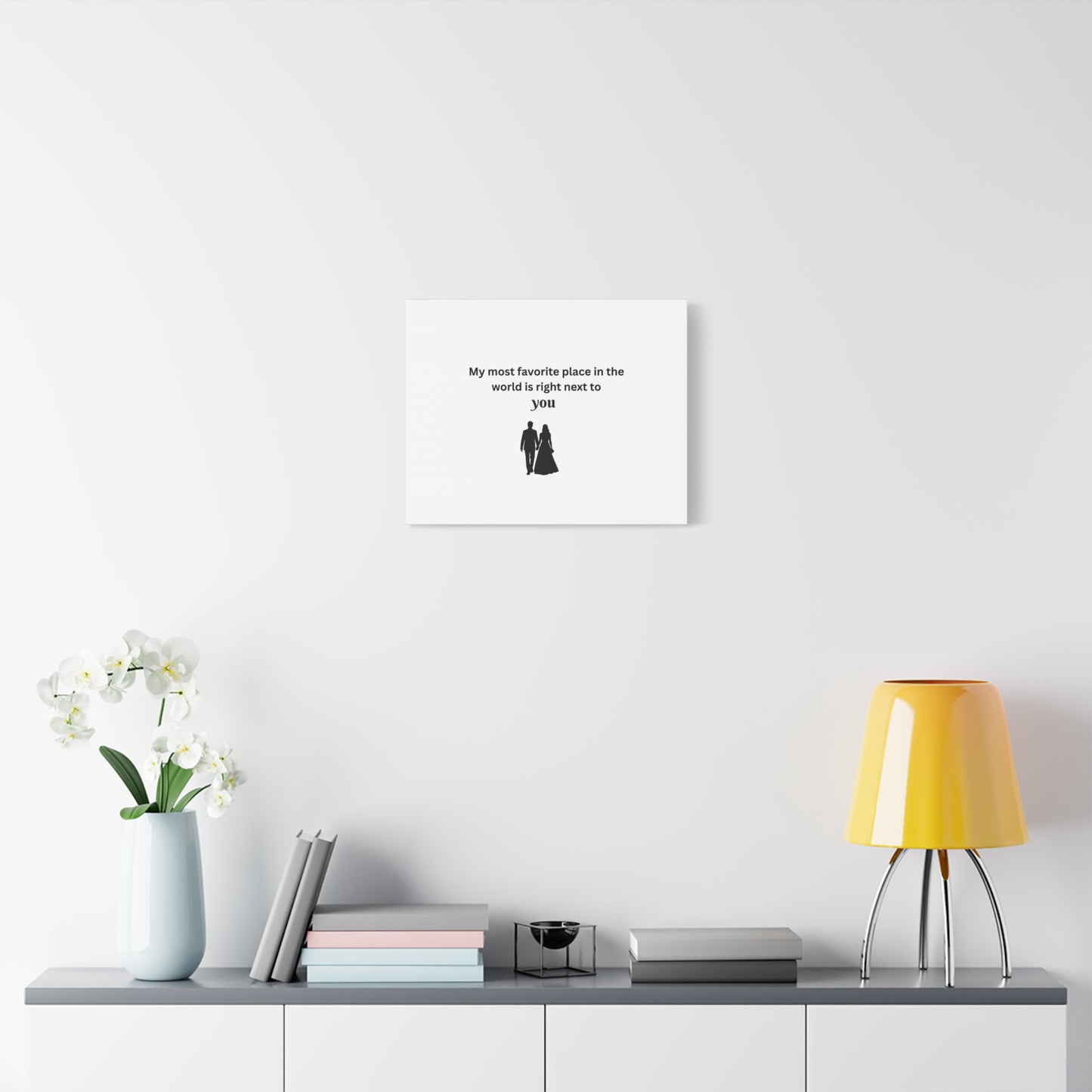 Romantic Wall Art, Perfect for Couples' Home Decor, Anniversary Gift, Relationship Gift, Love Quote Canvas