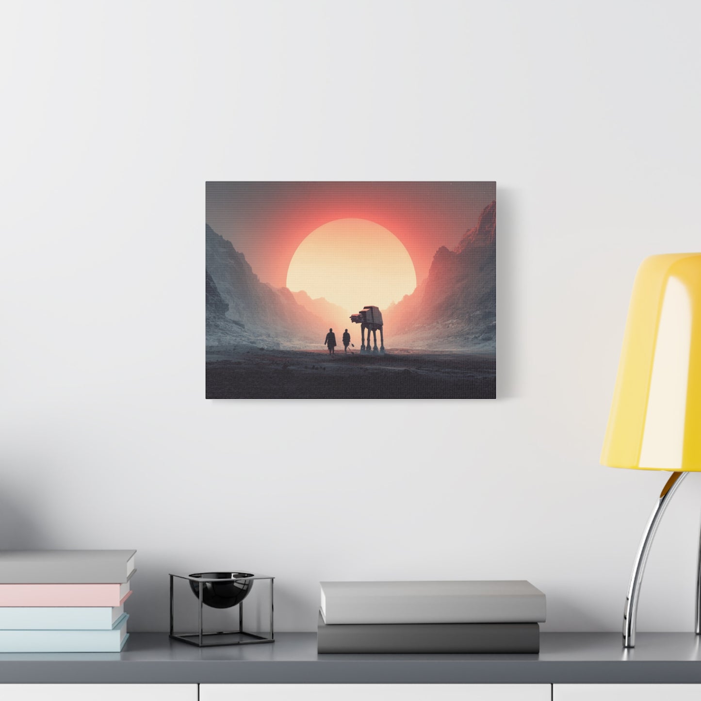 Stretched Canvas Art Print, Sci-Fi Wall Decor, Space Home Decor, Unique Gift for Fans, Movie-Inspired Art