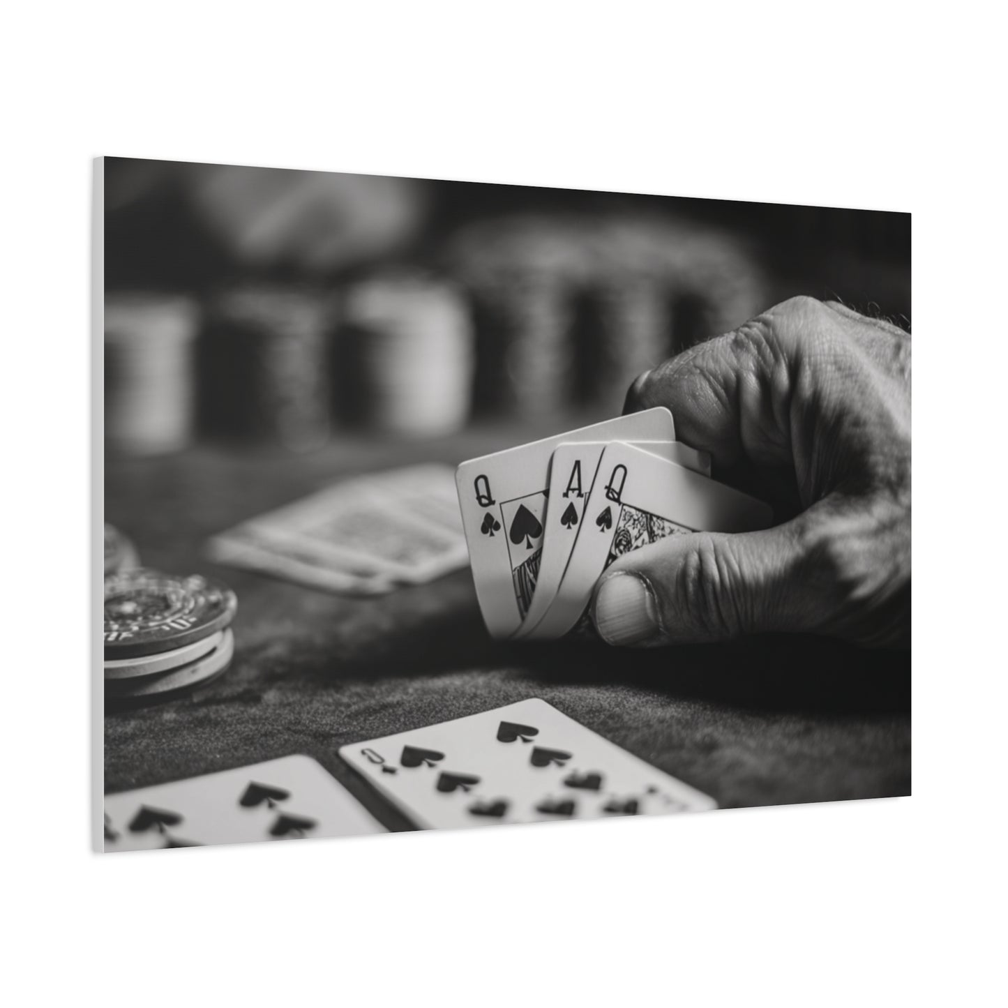 Poker Player Canvas Wall Art