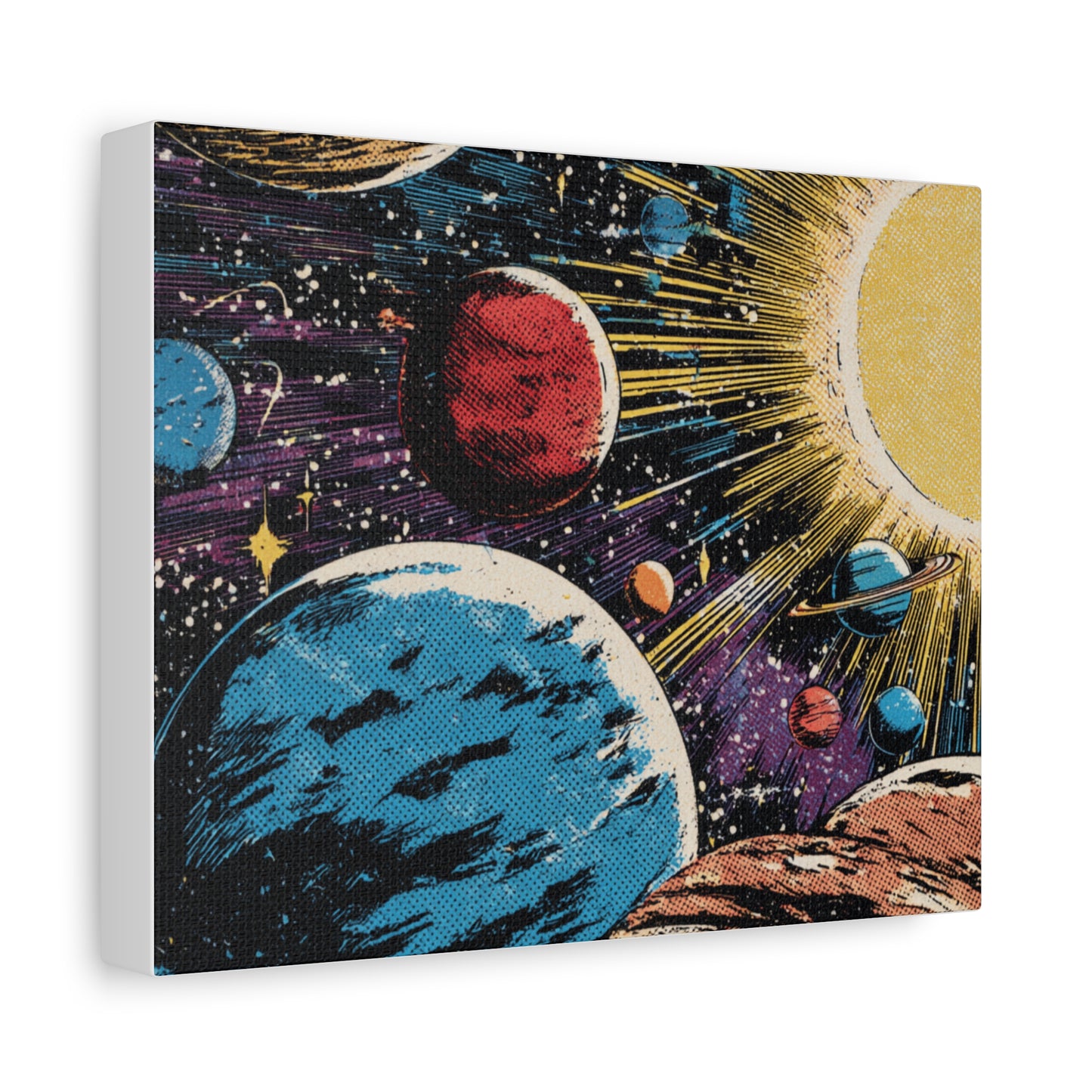 Canvas Print - Comic Book Style Planets