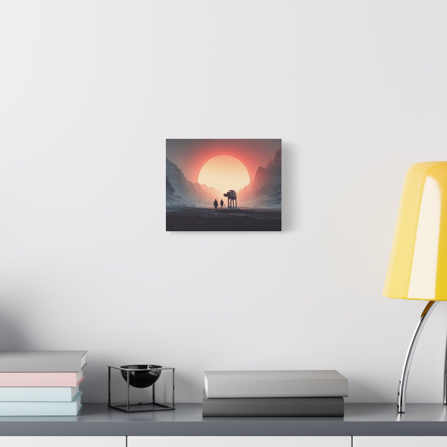Stretched Canvas Art Print, Sci-Fi Wall Decor, Space Home Decor, Unique Gift for Fans, Movie-Inspired Art