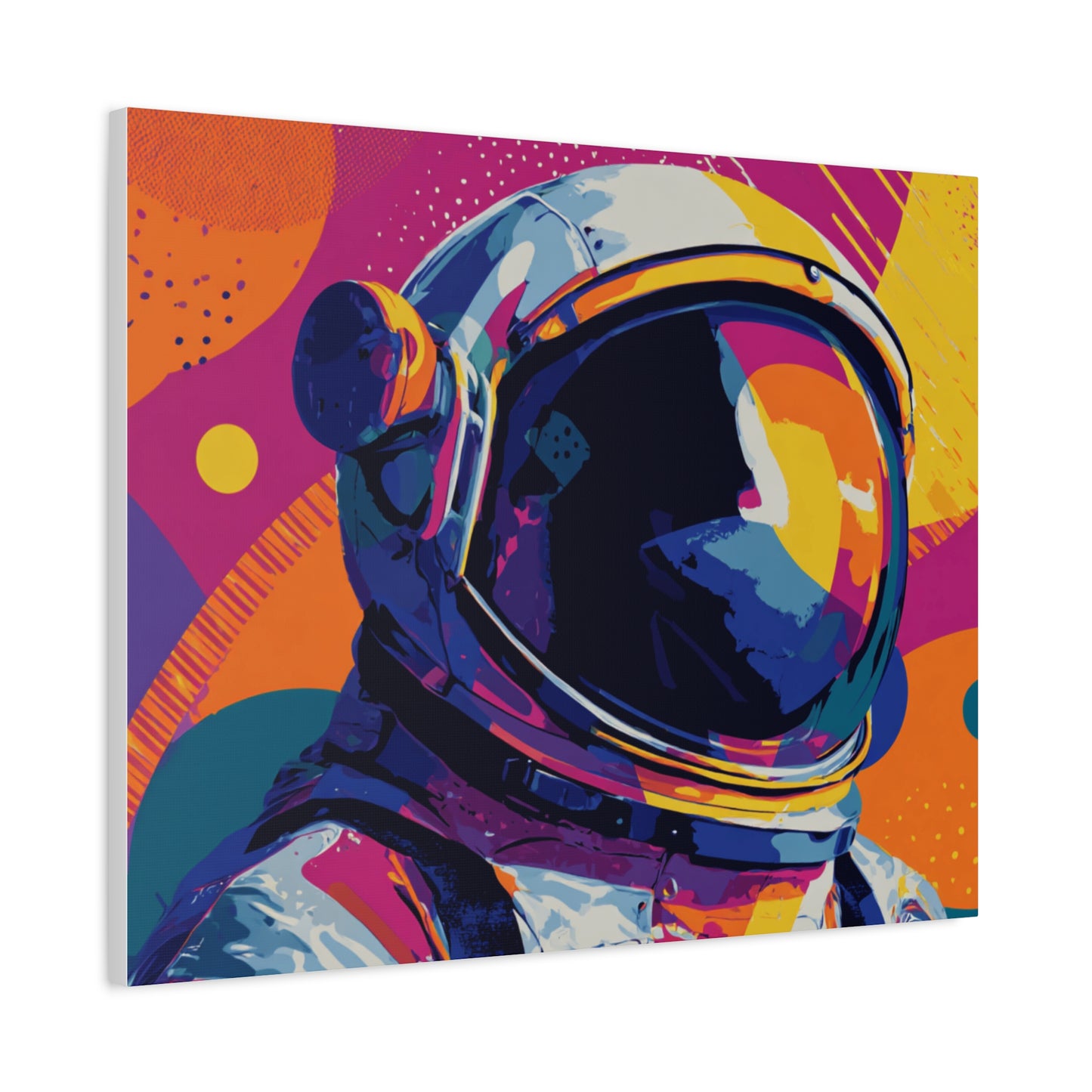 Canvas Print - Vibrant Astronaut Pop Art
