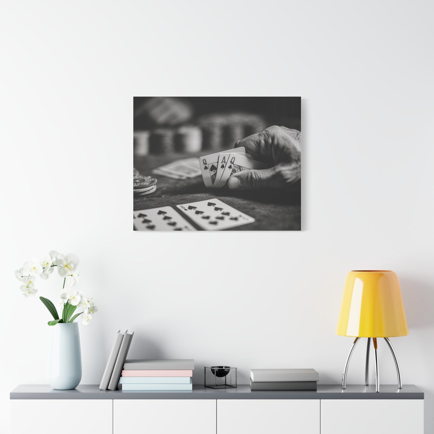 Poker Player Canvas Wall Art