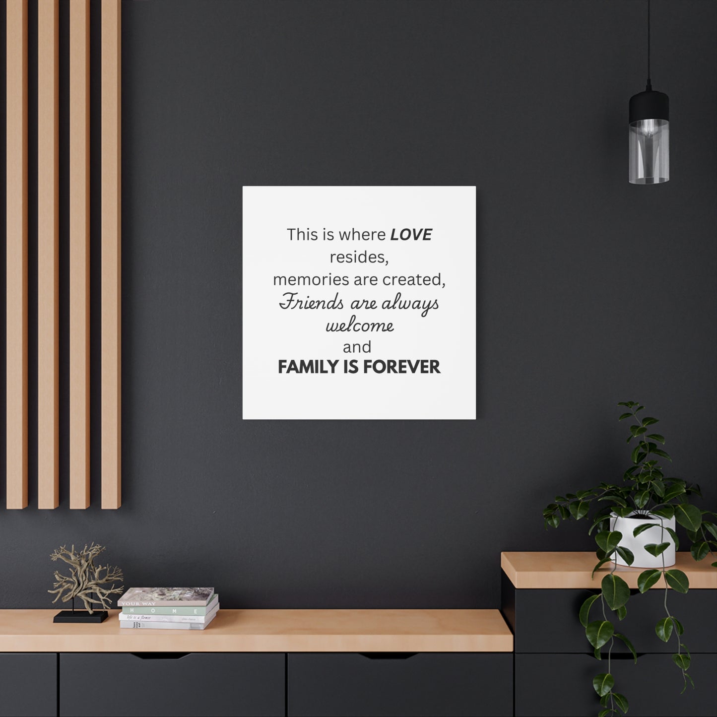 Love Family Canvas Artwork
