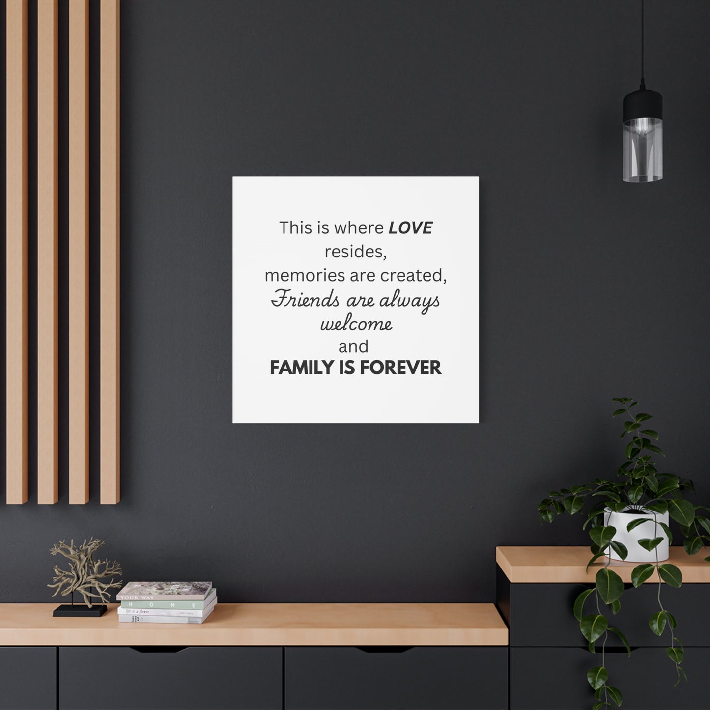 Love Family Canvas Artwork