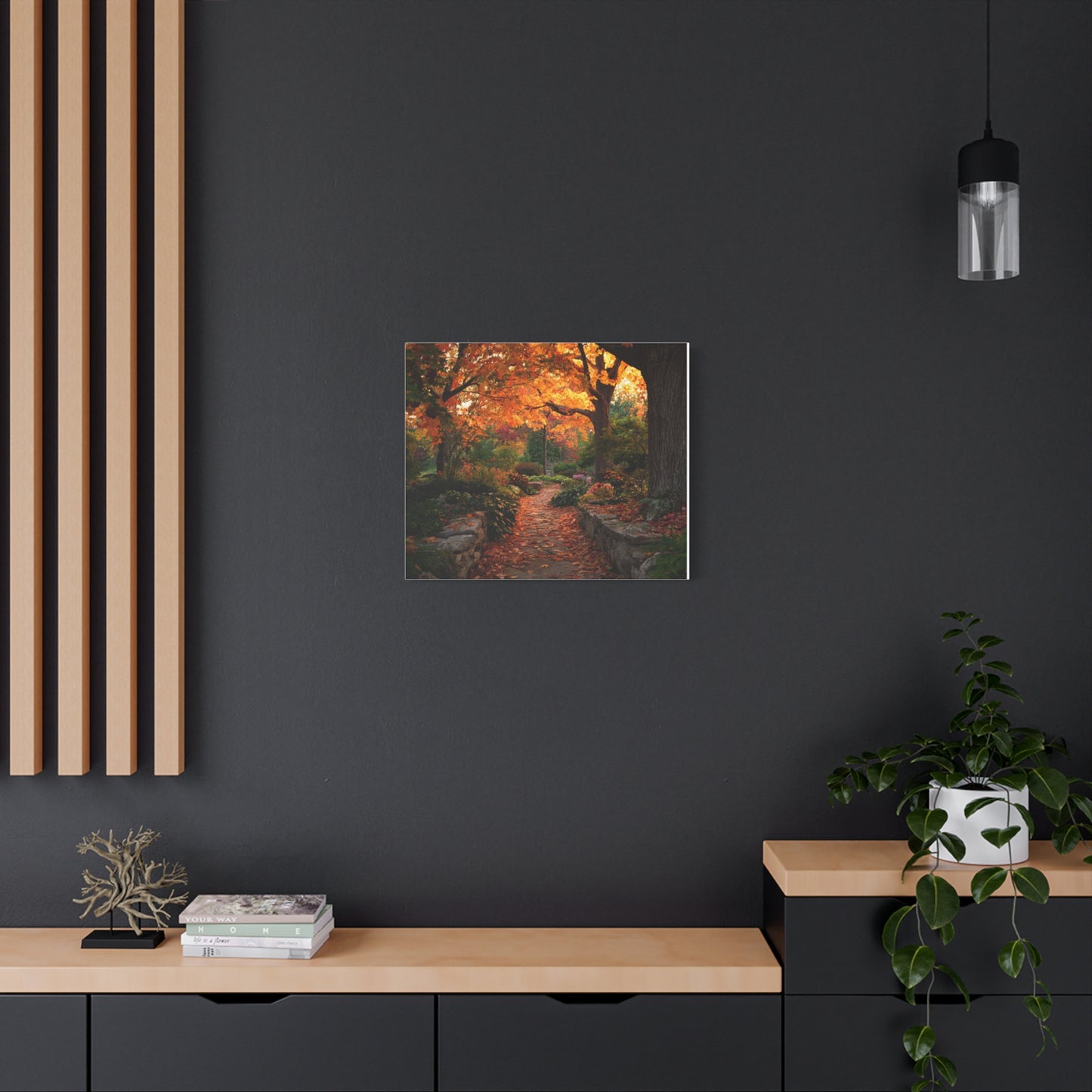 Autumn Pathway Canvas Wall Art