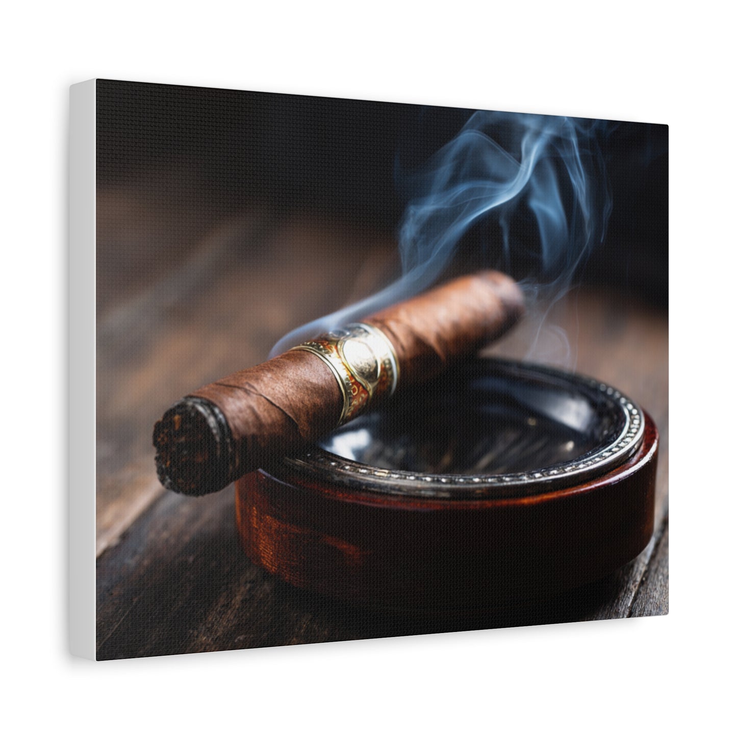 Cigar Smoke Wall Art Canvas