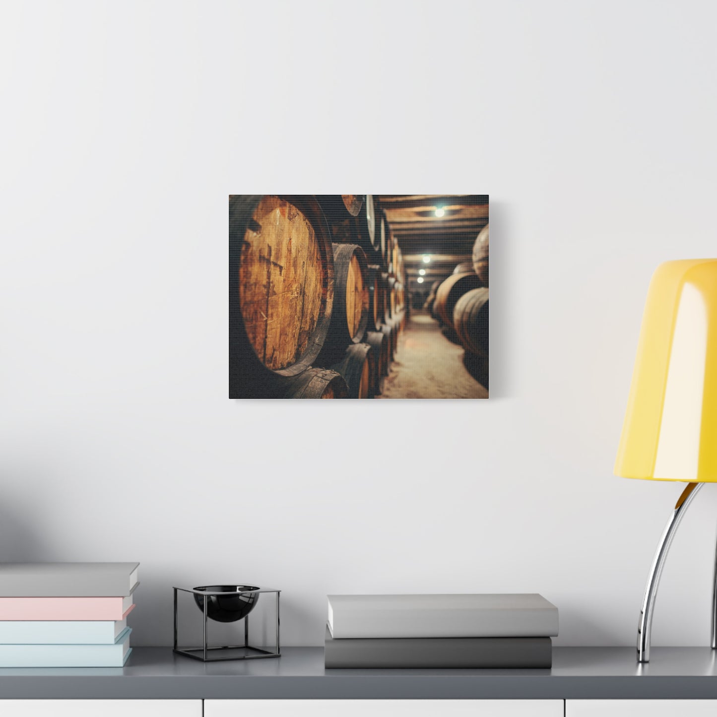 Rustic Wine Barrel Canvas Print