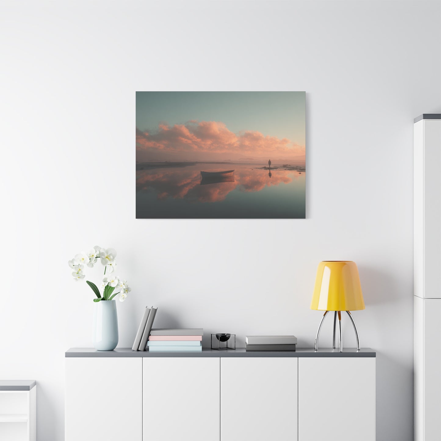 Serene Landscape Canvas Art Print, Coastal Decor, Home Bedroom Wall Art, Inspirational Wall Décor, Gift for Nature Lovers