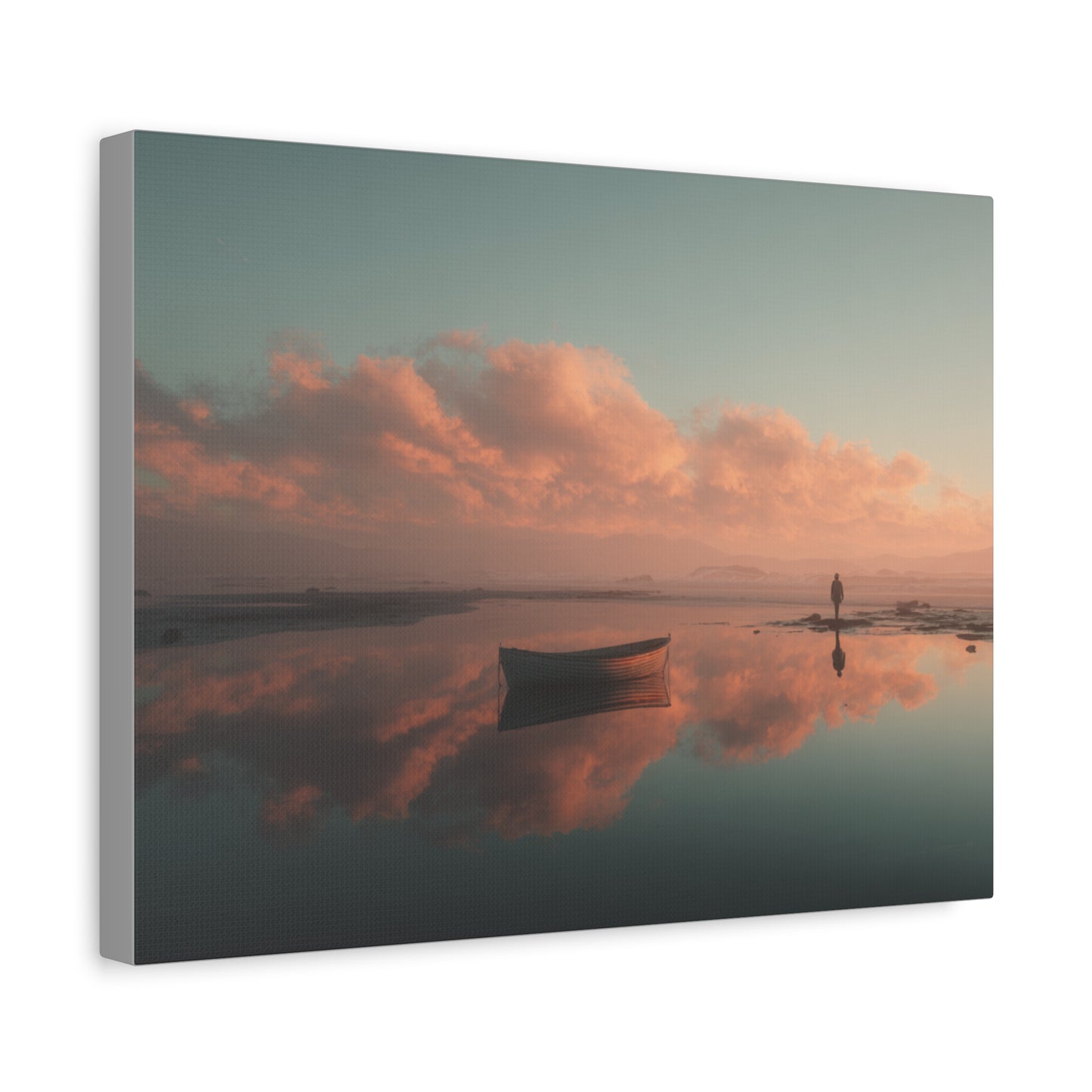 Serene Landscape Canvas Art Print, Coastal Decor, Home Bedroom Wall Art, Inspirational Wall Décor, Gift for Nature Lovers