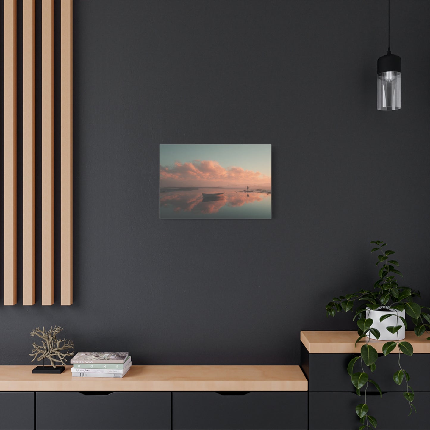 Serene Landscape Canvas Art Print, Coastal Decor, Home Bedroom Wall Art, Inspirational Wall Décor, Gift for Nature Lovers