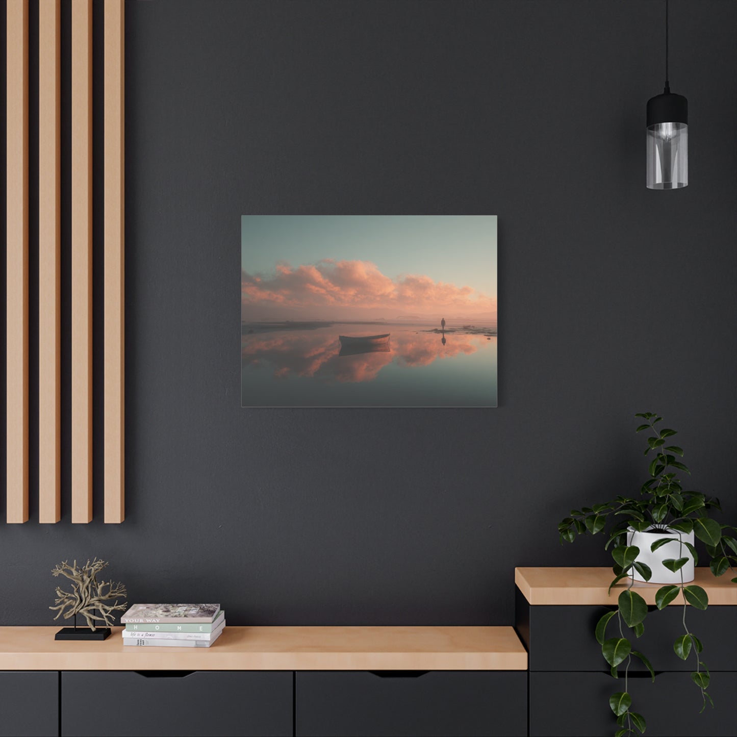 Serene Landscape Canvas Art Print, Coastal Decor, Home Bedroom Wall Art, Inspirational Wall Décor, Gift for Nature Lovers