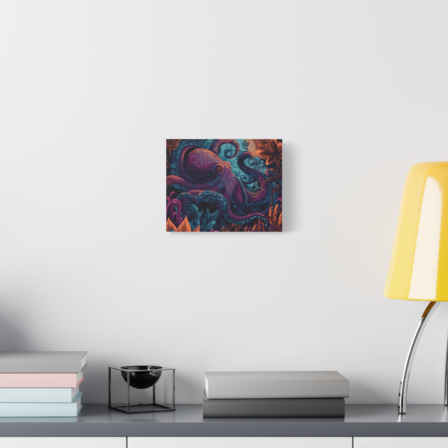 Canvas Wall Art - Colorful Pop Art Style Octopus