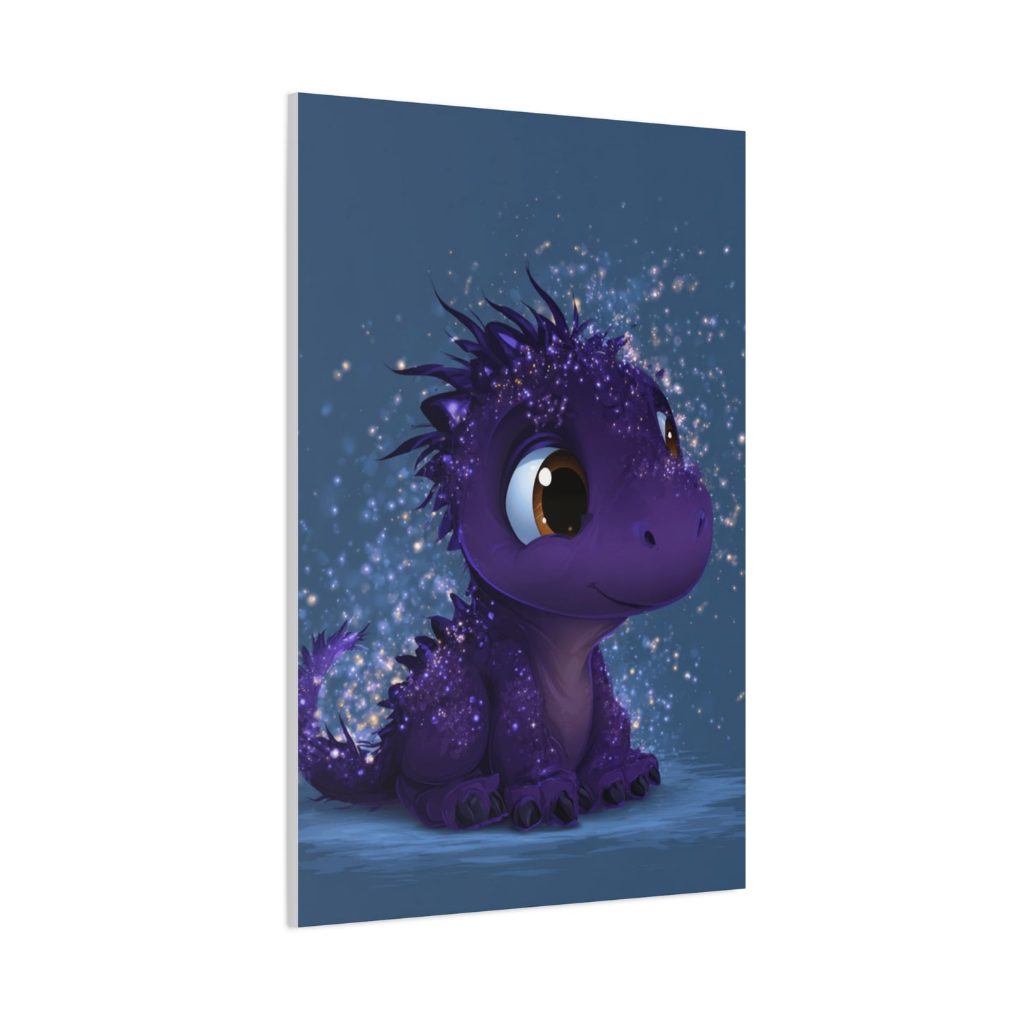 Whimsical Dragon Canvas Art, Cute Nursery Decor, Fantasy Wall Decor, Kids Room Art, Magical Home Gift, Birthday Gift