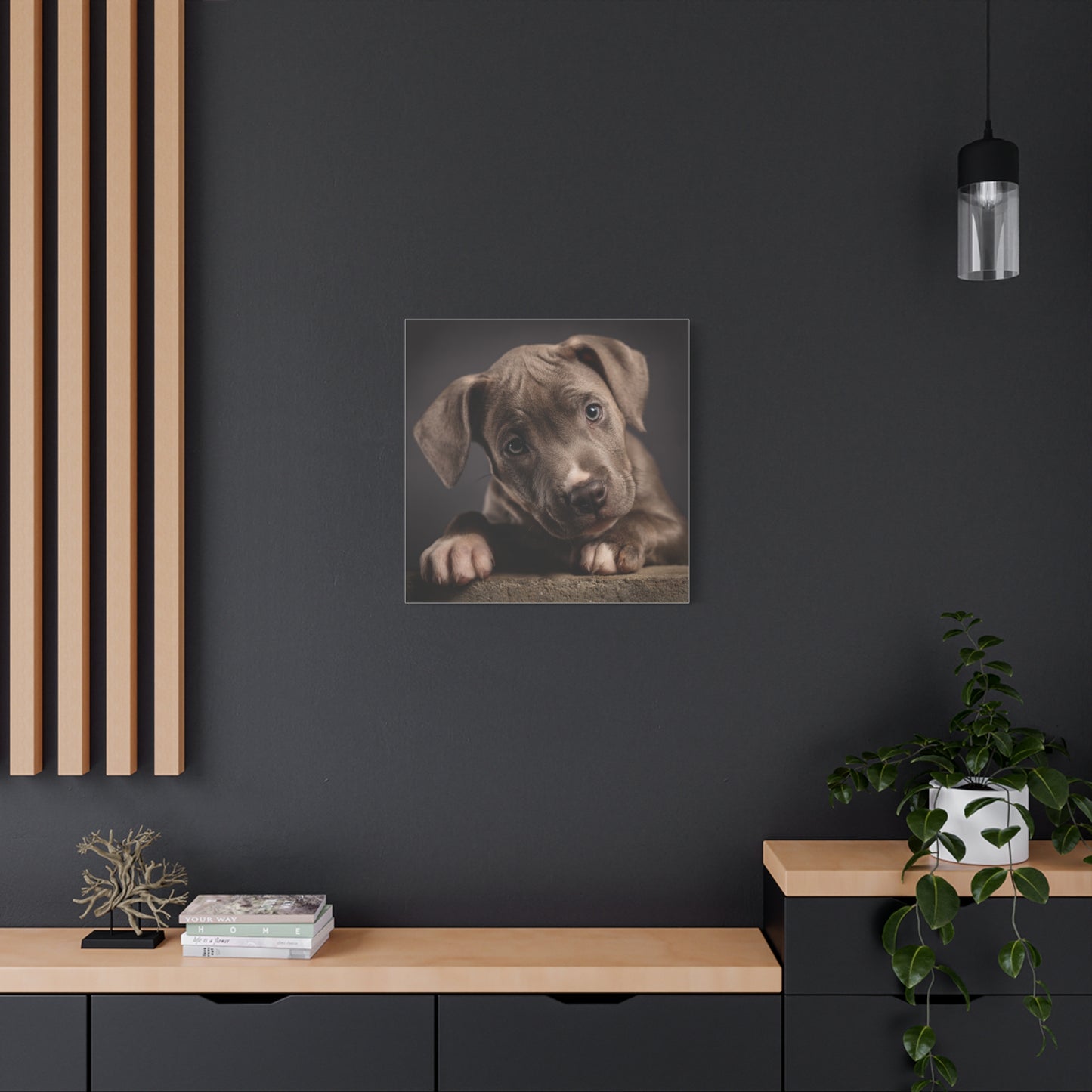 Puppy Portrait Canvas Art