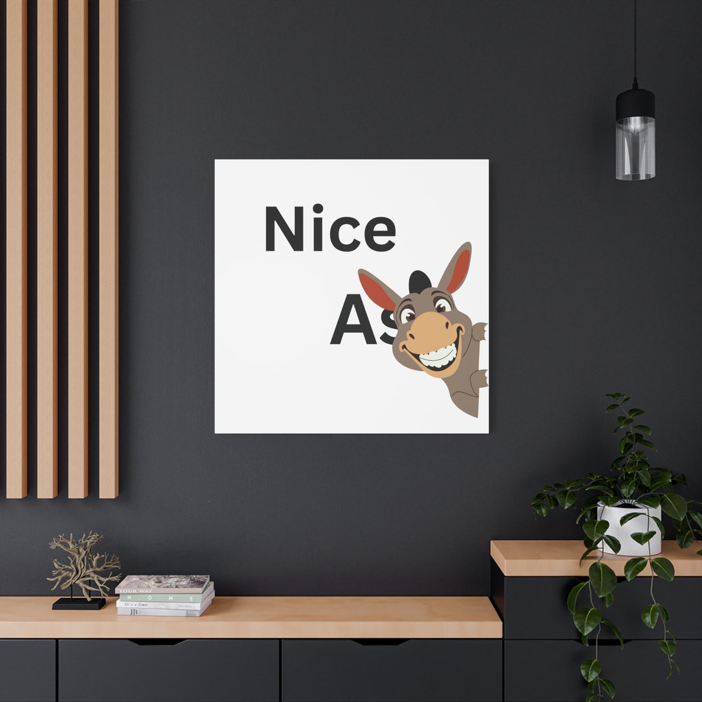 Funny bathroom Canvas Art Print