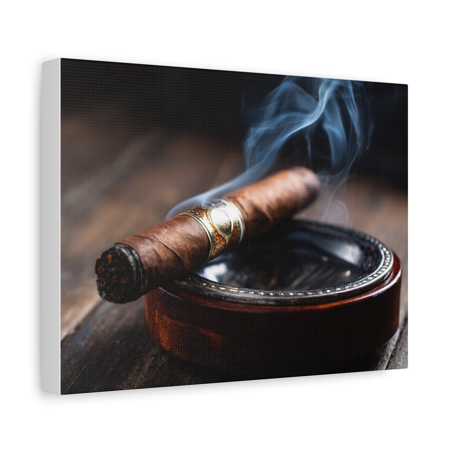 Cigar Smoke Wall Art Canvas