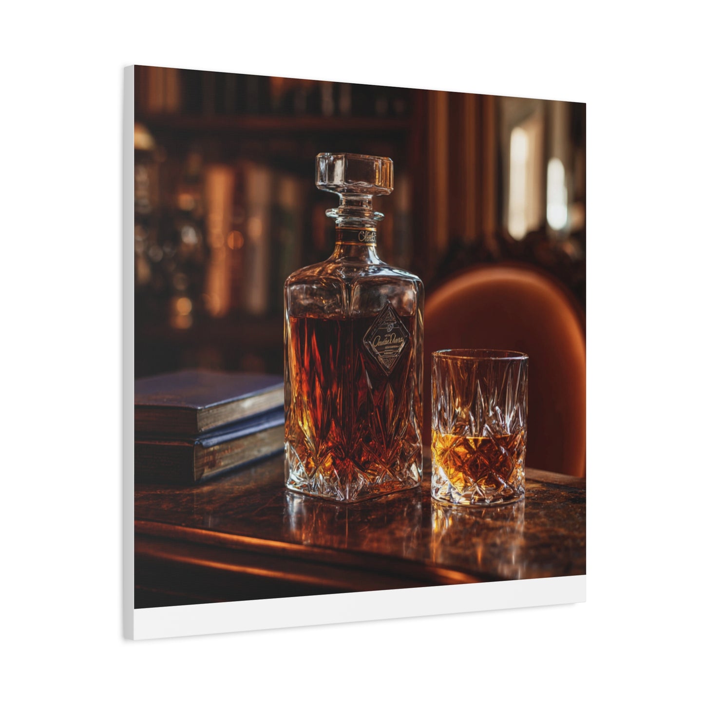 Elegant Whiskey Art Canvas