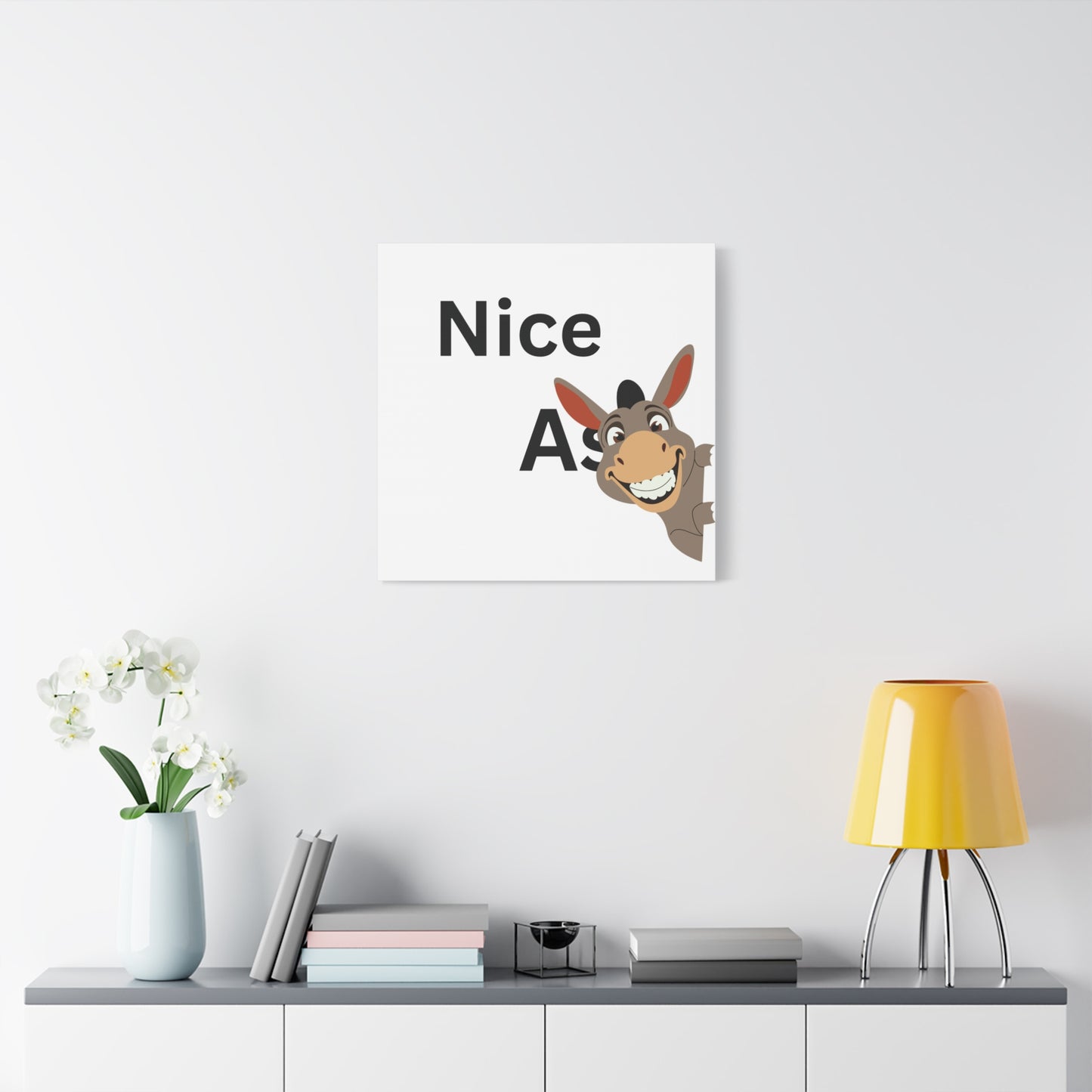 Funny bathroom Canvas Art Print