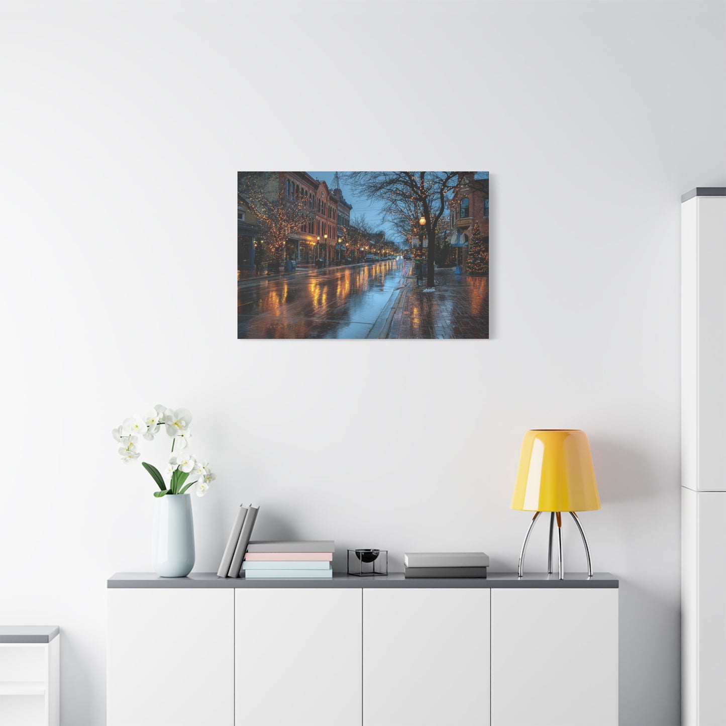 Canvas Print Winter Scene Holland Michigan Christmas