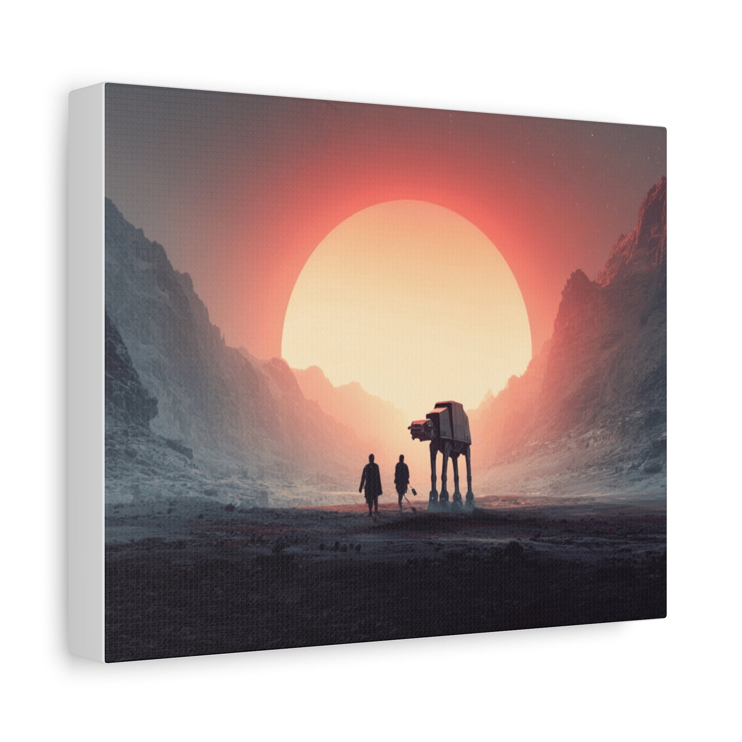 Stretched Canvas Art Print, Sci-Fi Wall Decor, Space Home Decor, Unique Gift for Fans, Movie-Inspired Art