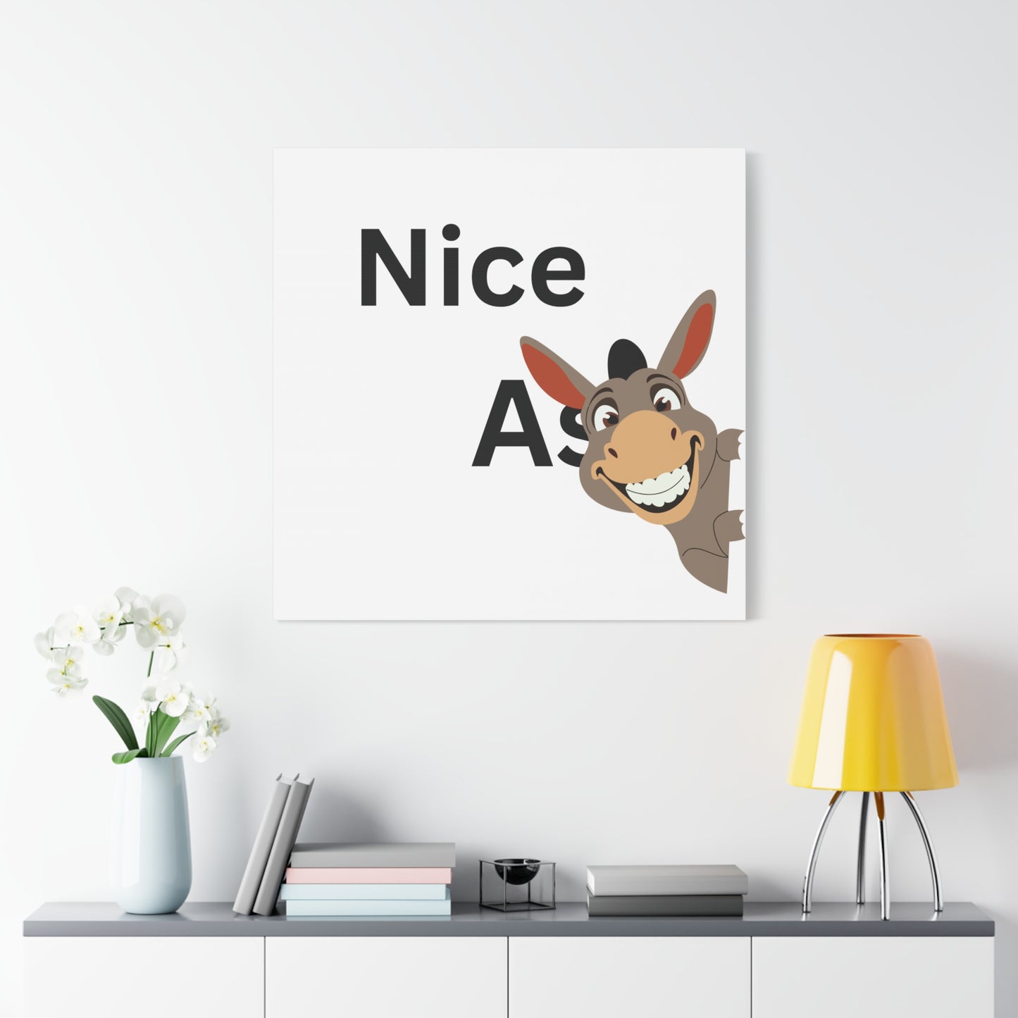 Funny bathroom Canvas Art Print