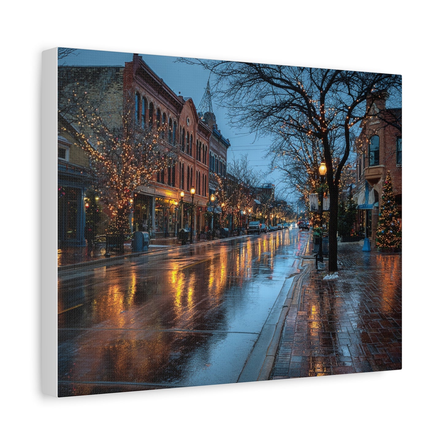 Canvas Print Winter Scene Holland Michigan Christmas