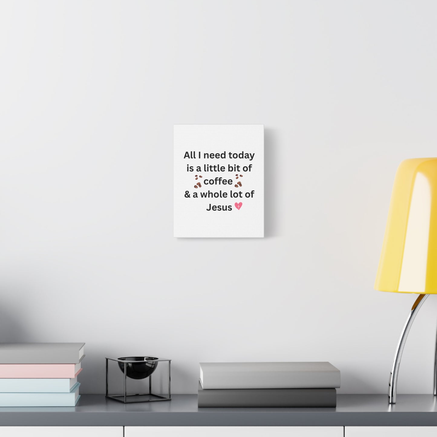 Coffee and Jesus Wall Art Canvas