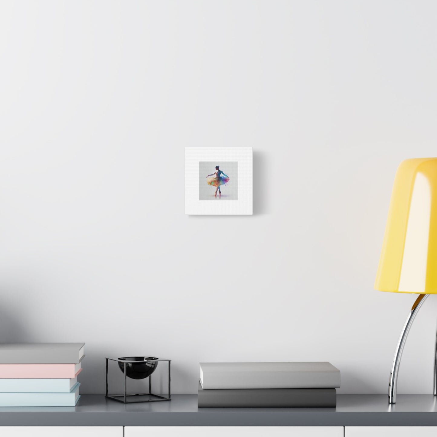 Canvas Print - Beautiful Ballerina with Color Splash - Perfect for a Little Dancer's Room